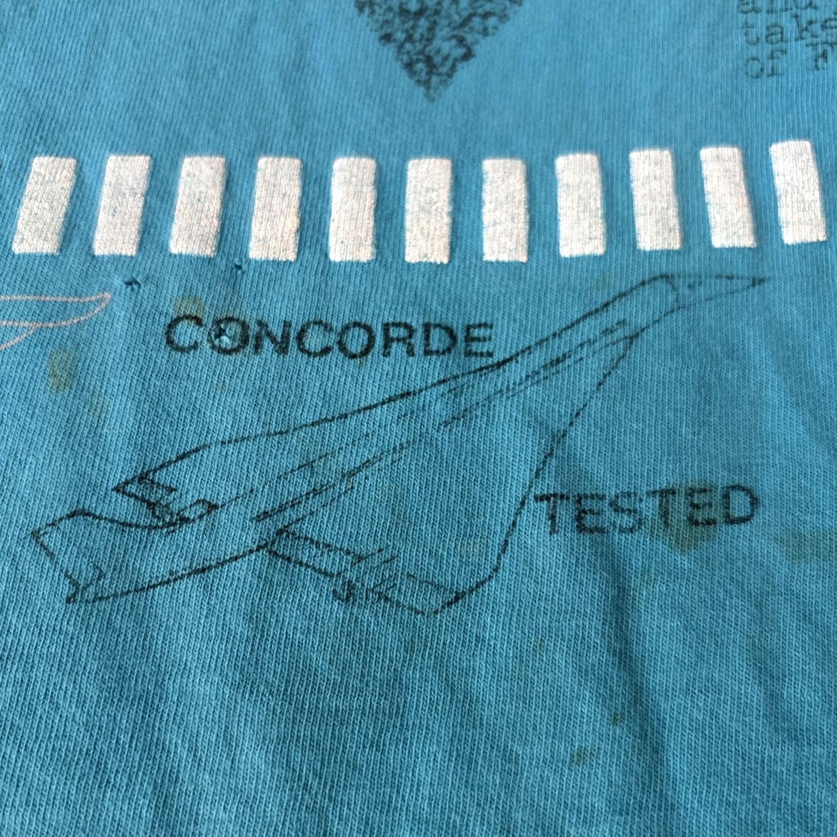 Vintage VINTAGE 1980s Norfolk Airborne Flight Wear T Shirt Sid Tee USA L Blue Size US L / EU 52-54 / 3 - 4 Thumbnail