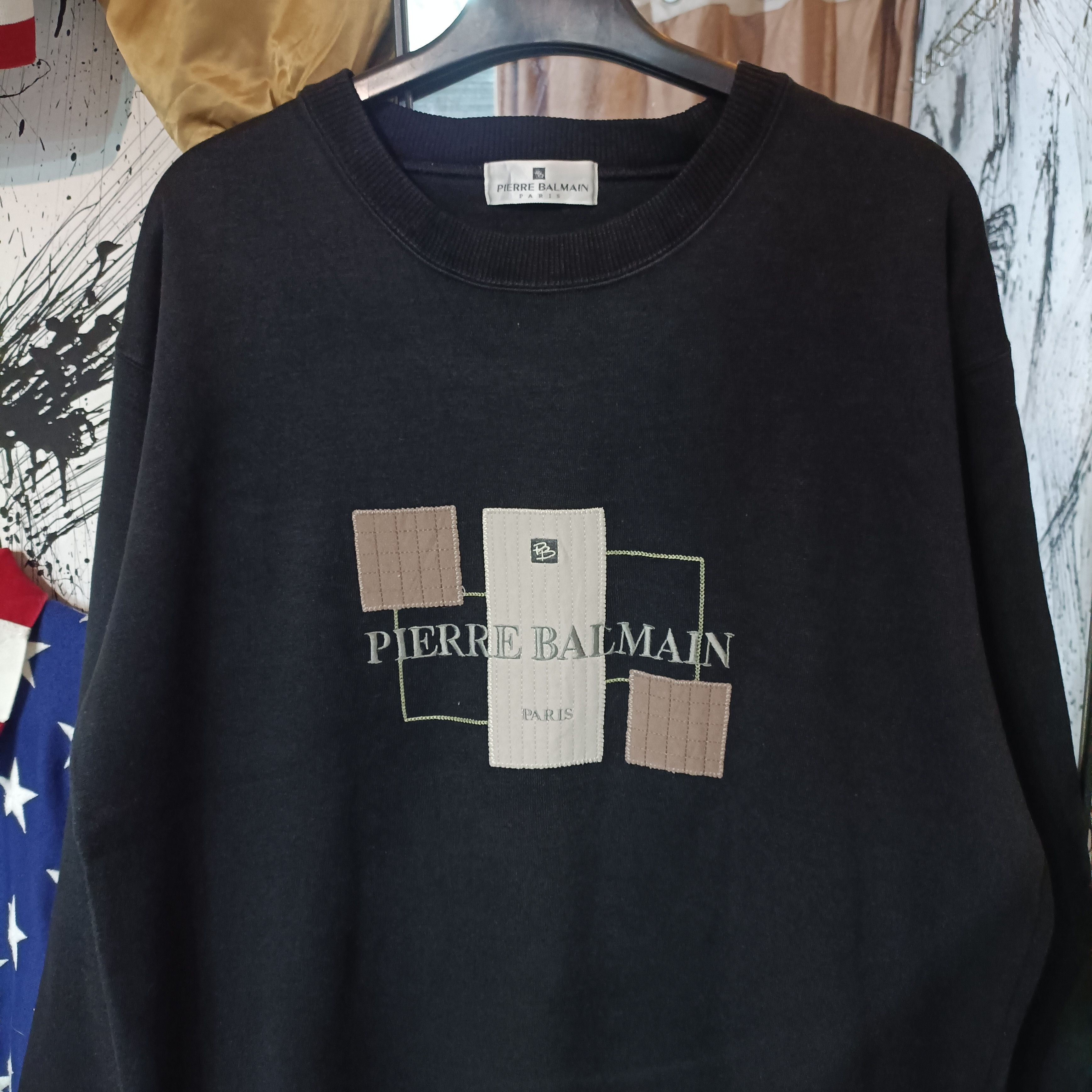 Pierre Balmain Pierre Balmain Paris Vintage Sweatshirt Size US L / EU 52-54 / 3 - 2 Thumbnail