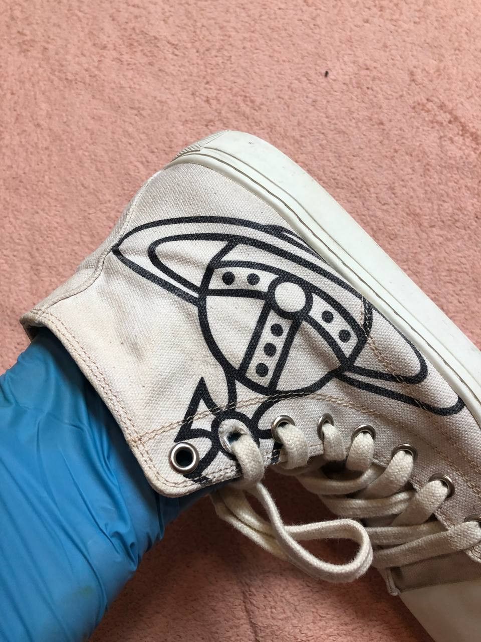 Vivienne Westwood Vivienne Westwood Women's Fabric Mid Top Sneakers Size US 8 / IT 38 - 4 Thumbnail
