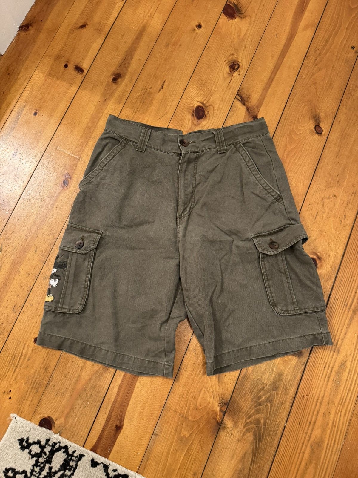 Disney Khaki/Brown/Green Disney Mickey Mouse Shorts. Tagged 32 Size US 32 / EU 48 - 3 Thumbnail