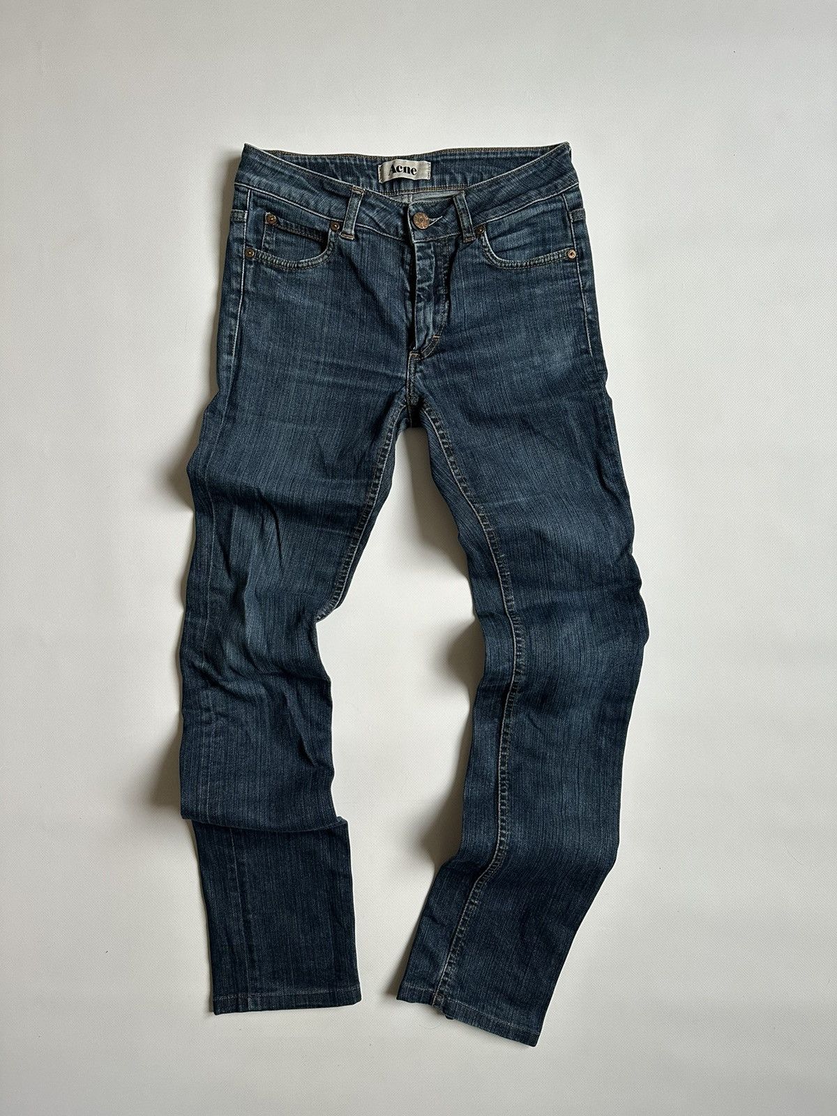 Acne Studios Navy Blue Acne Studios Hex DC Skinny Jeans Denim 28/32 Size 28" / US 6 / IT 42 - 1 Thumbnail