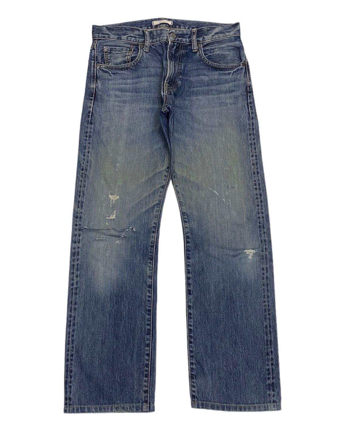 Japanese Brand VINTAGE UNIQLO JAPAN SELVEDGE DISTRESSED DENIM PANTS Size US 32 / EU 48 - 4 Thumbnail