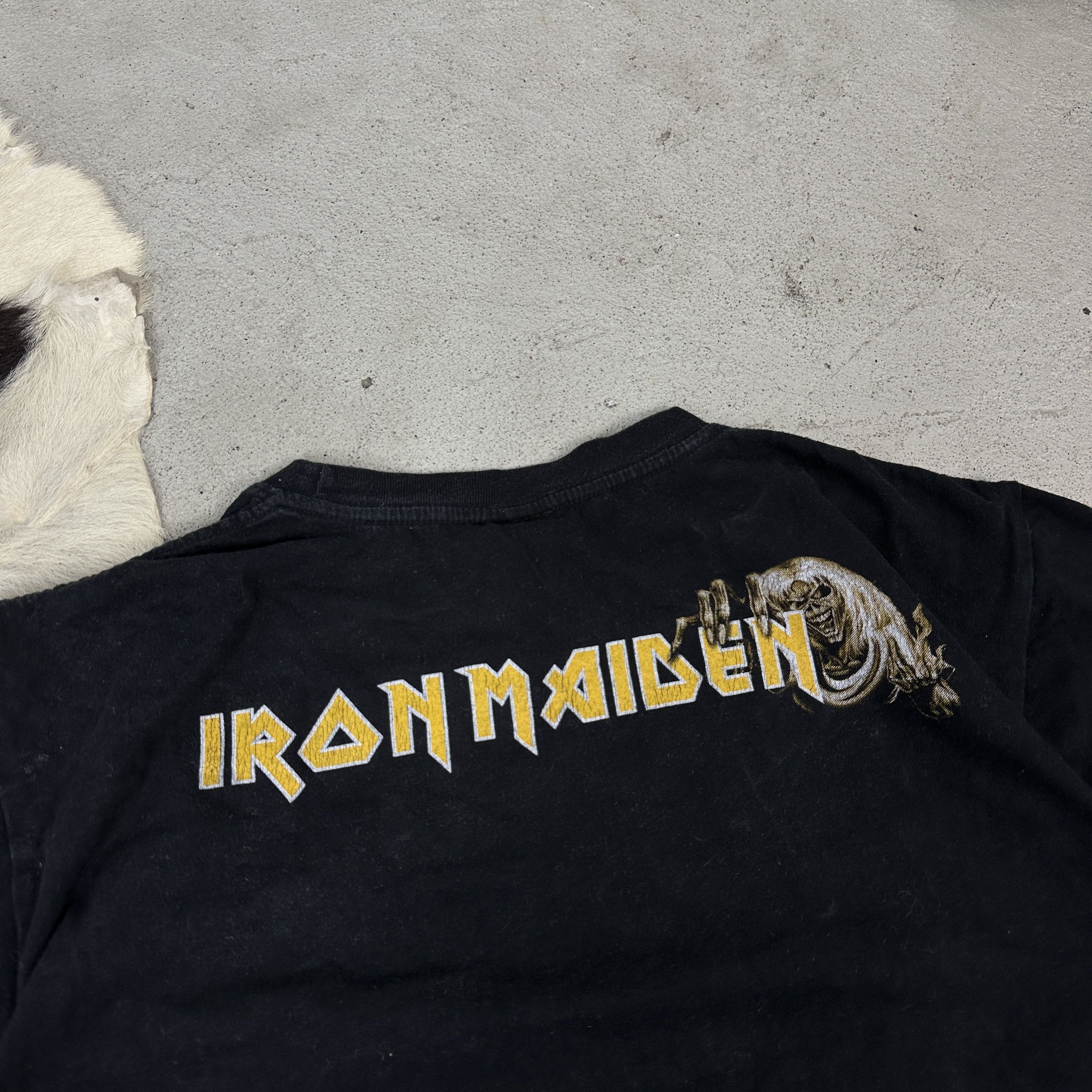 Iron Maiden × Vintage Vintage Y2K Iron Maiden Printed Oversize T-shirt Size US L / EU 52-54 / 3 - 4 Thumbnail