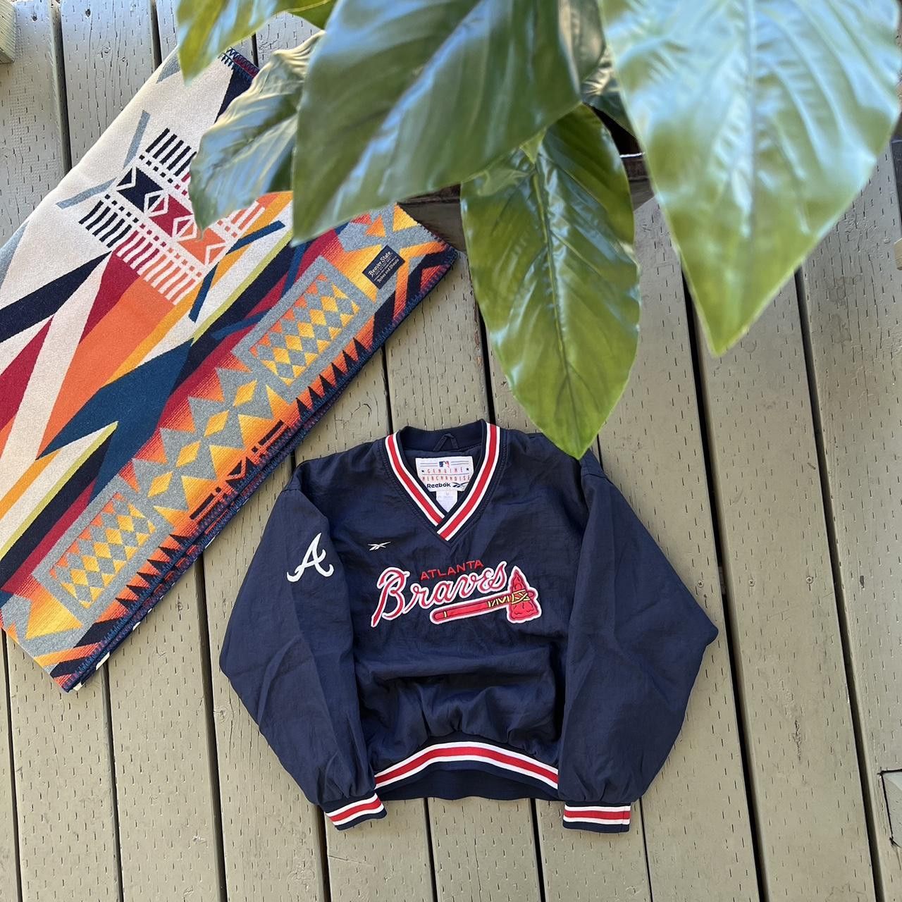 Reebok Vintage Reebok Atlanta Braves sweatshirt MLB Pullover Size US XXS / EU 40 - 1 Thumbnail