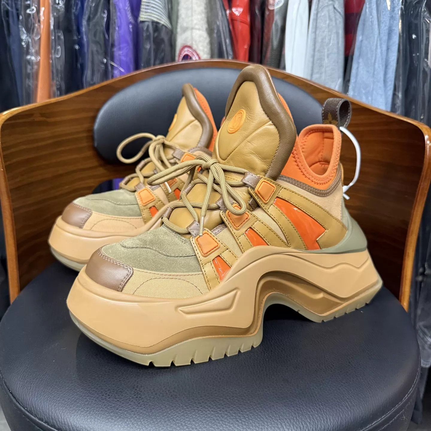 Louis Vuitton LV Archlight 2.0 Brown Caramel Dad Sneakers 38 Worn Once Size US 7.5 / IT 37.5 - 1 Thumbnail