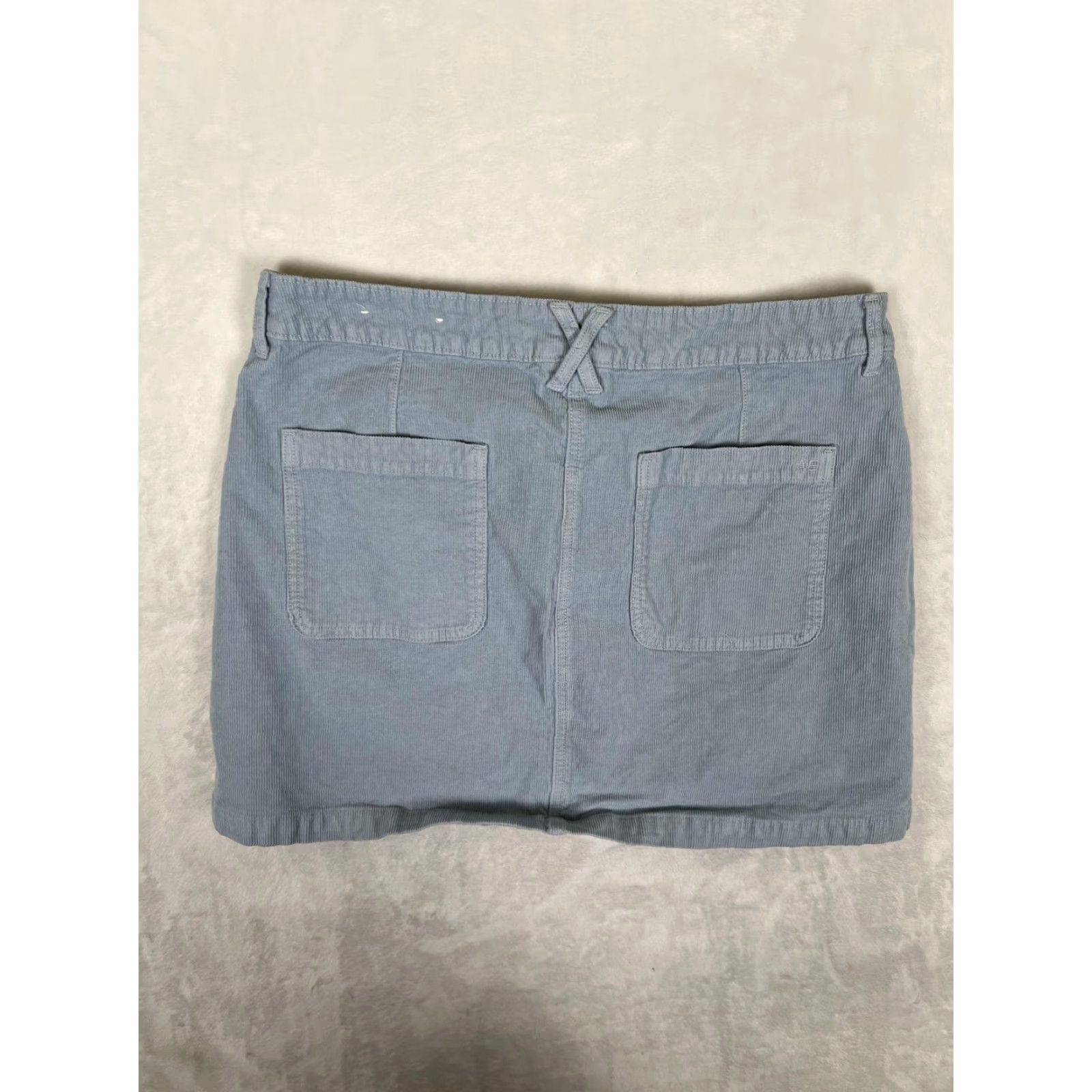 American Eagle Outfitters American Eagle Outfitters Skirt Womens 14 Long Blue Corduroy Button Front Pockets Casual Size 36" / US 14 / IT 50 - 6 Thumbnail