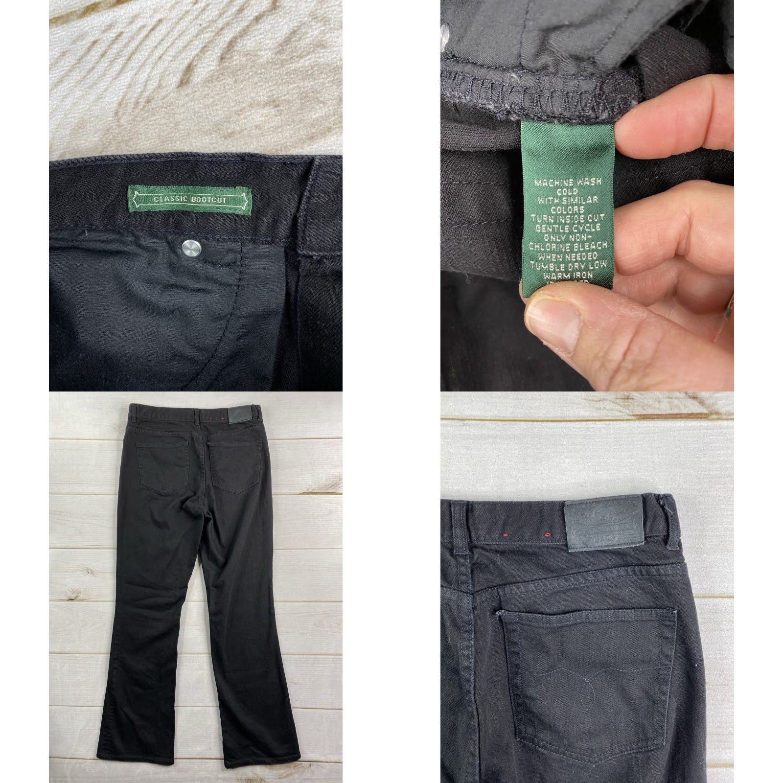 Ralph Lauren Ralph Lauren Vintage Jeans Womens 10 Black High Rise Bootcut Denim 5-Pocket"} Size 32" / US 10 / IT 46 - 8 Thumbnail