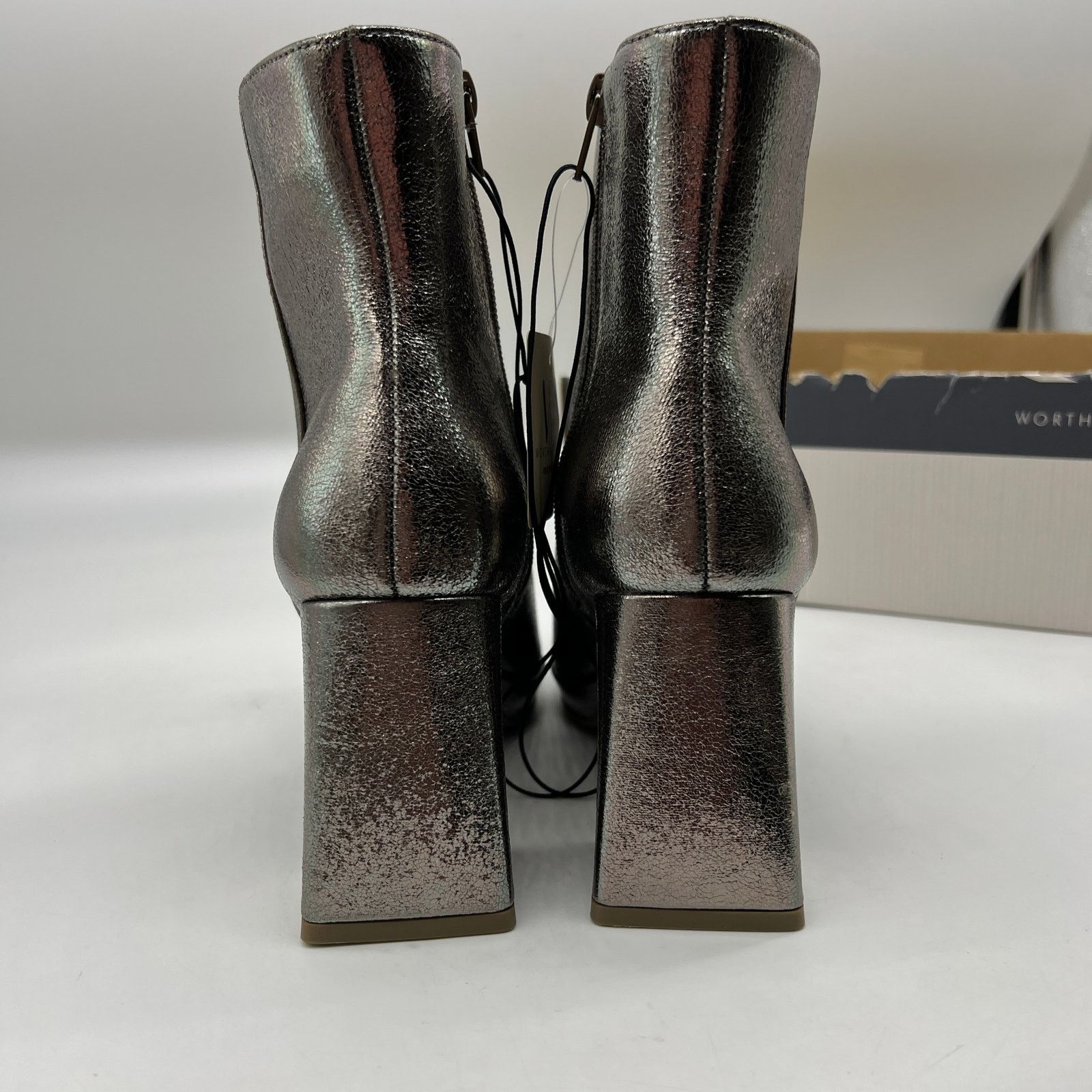 Other Worthington Womens Bannow Flared Heel Booties Pewter Size US 6 / IT 36 - 5 Thumbnail