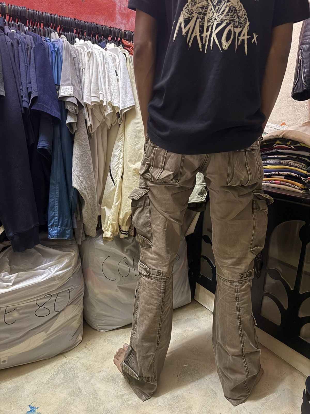 Tete Homme Tete Homme Issey Miyake Multipockets Cargo Pants Size US 29 - 20 Thumbnail
