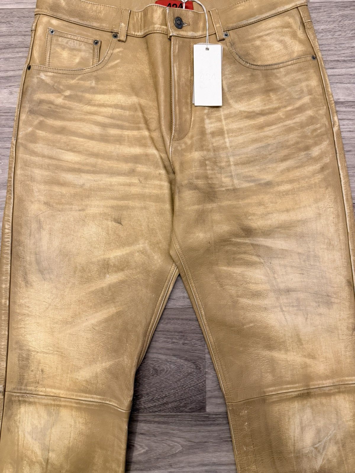 424 424 leather five pocket pants Size US 34 / EU 50 - 6 Thumbnail