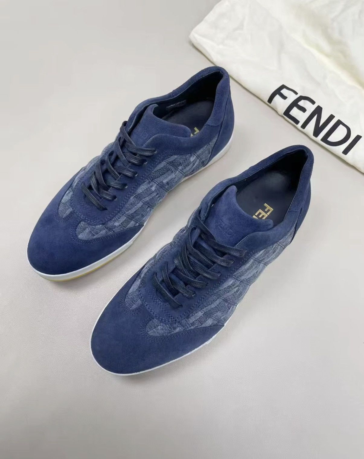 Fendi FENDI Nubuck Leather Panel Casual Shoes J30 Size US 6.5 / EU 39-40 - 2 Thumbnail