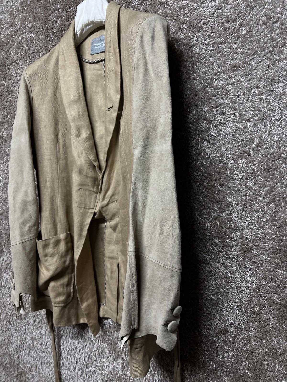 Takahiromiyashita The Soloist. 13-14 era. Leather Sleeve Jacket. Size US S / EU 44-46 / 1 - 5 Thumbnail