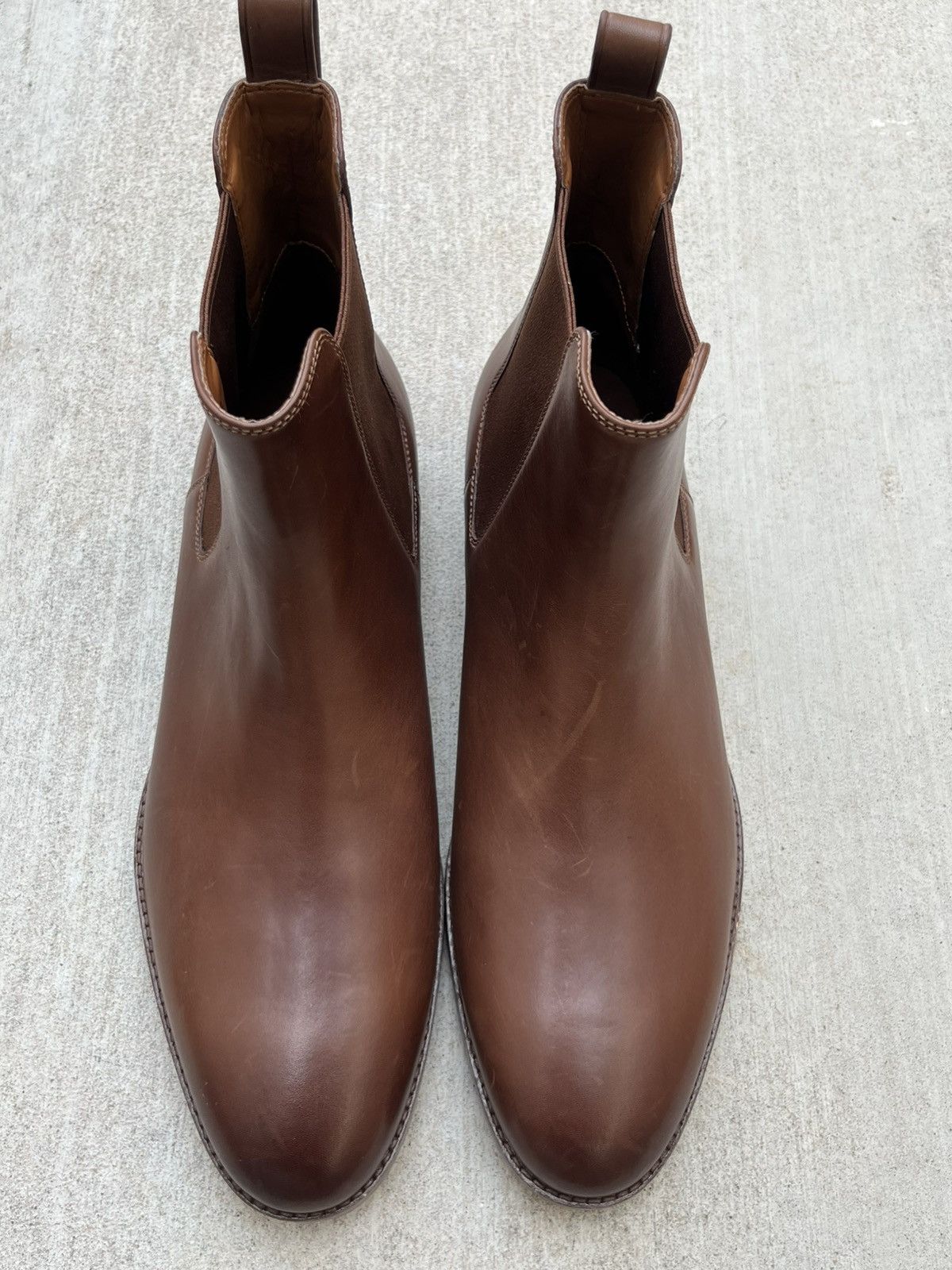 Coach COACH Dalton Smooth Brown Leather Chelsea Boots Men's 12 D Size US 12 / EU 45 - 1 Thumbnail