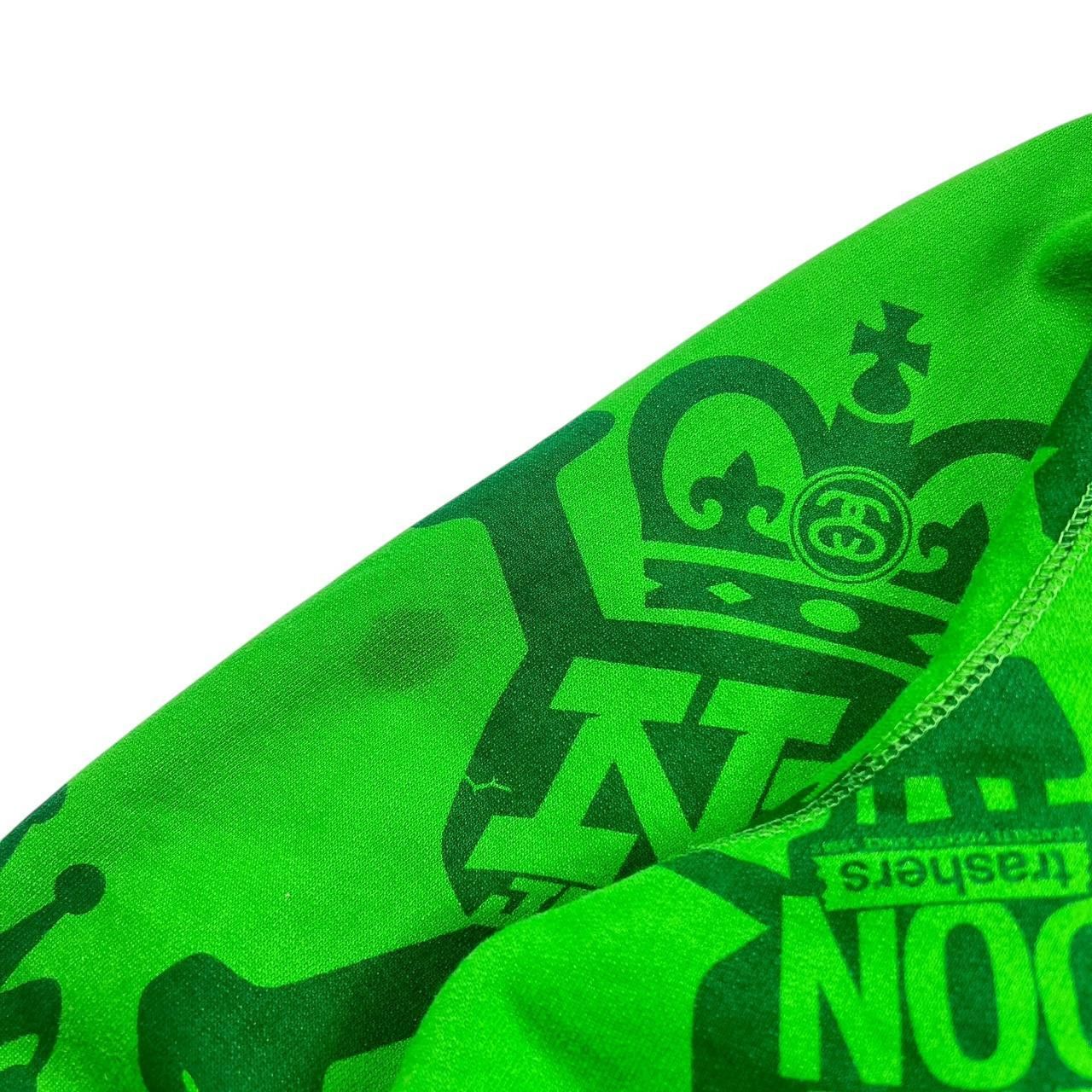 Stussy Vintage 2000s Stussy Skull Zip Up Hoodie Green - Medium Size US M / EU 48-50 / 2 - 6 Thumbnail