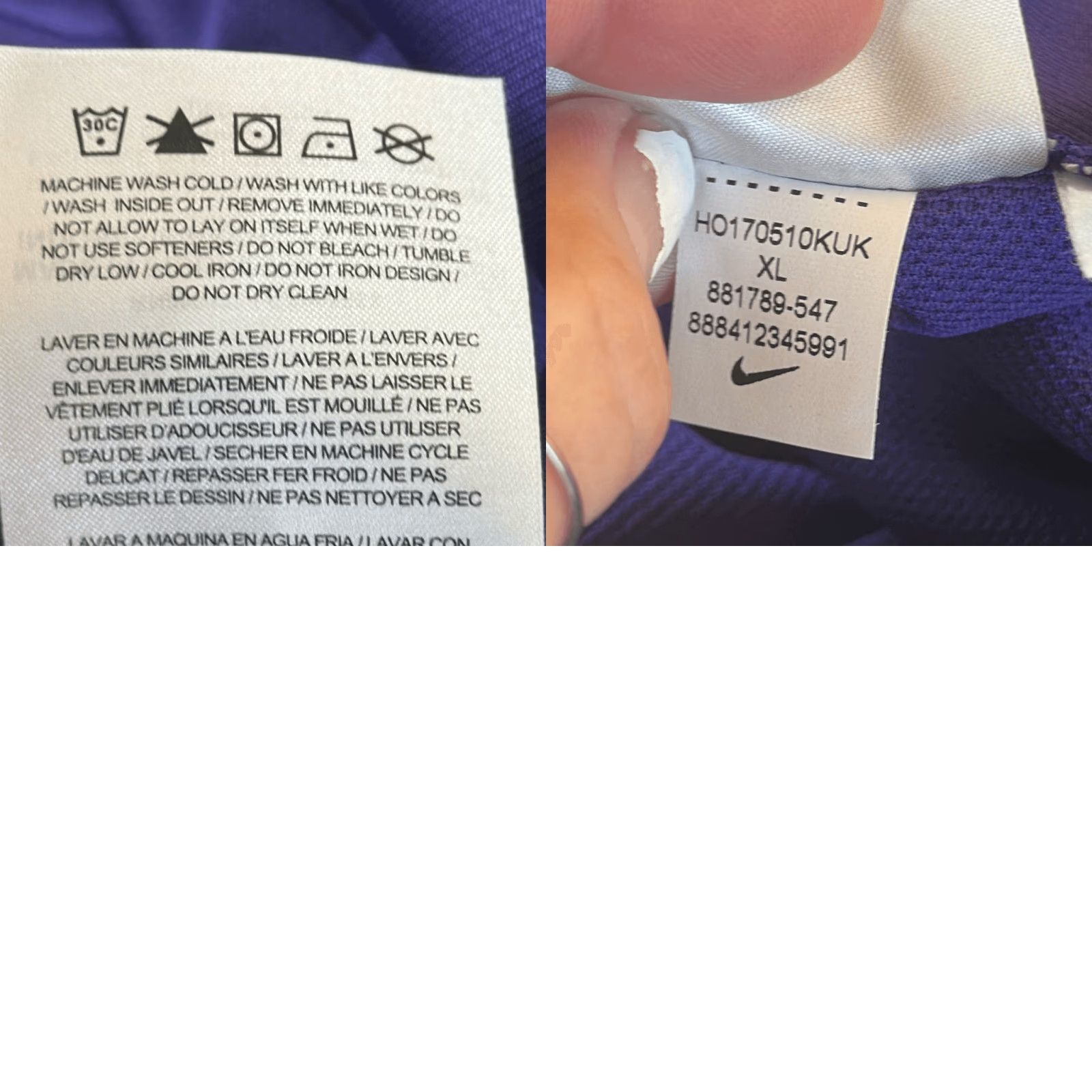 NFL NFL Pro Line Fanatics Super Bowl 52 LII Purple Mens Polo Shirt Large size L Size US XL / EU 56 / 4 - 8 Thumbnail