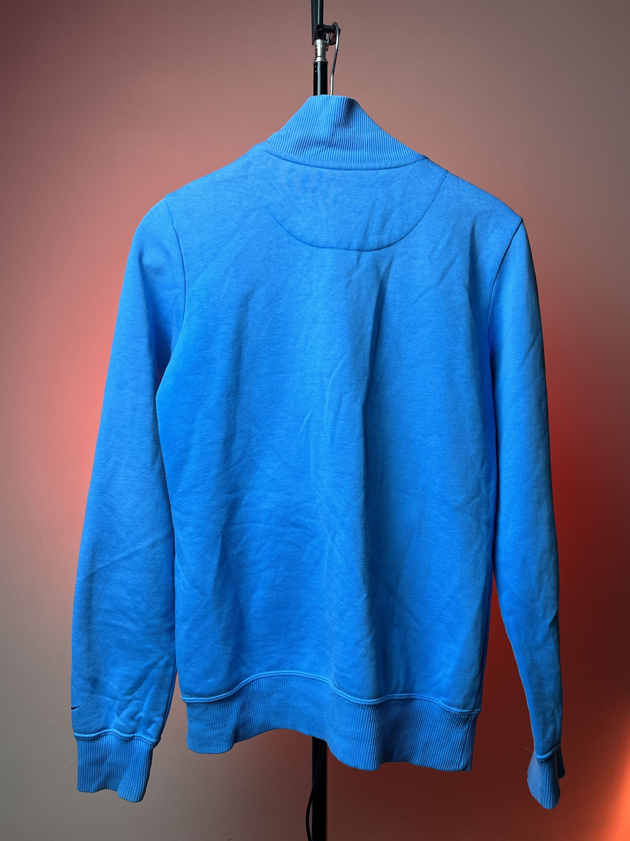 Nike × Vintage Nike Blue Centerlogo Full-Zip Jacket Size US S / EU 44-46 / 1 - 5 Thumbnail