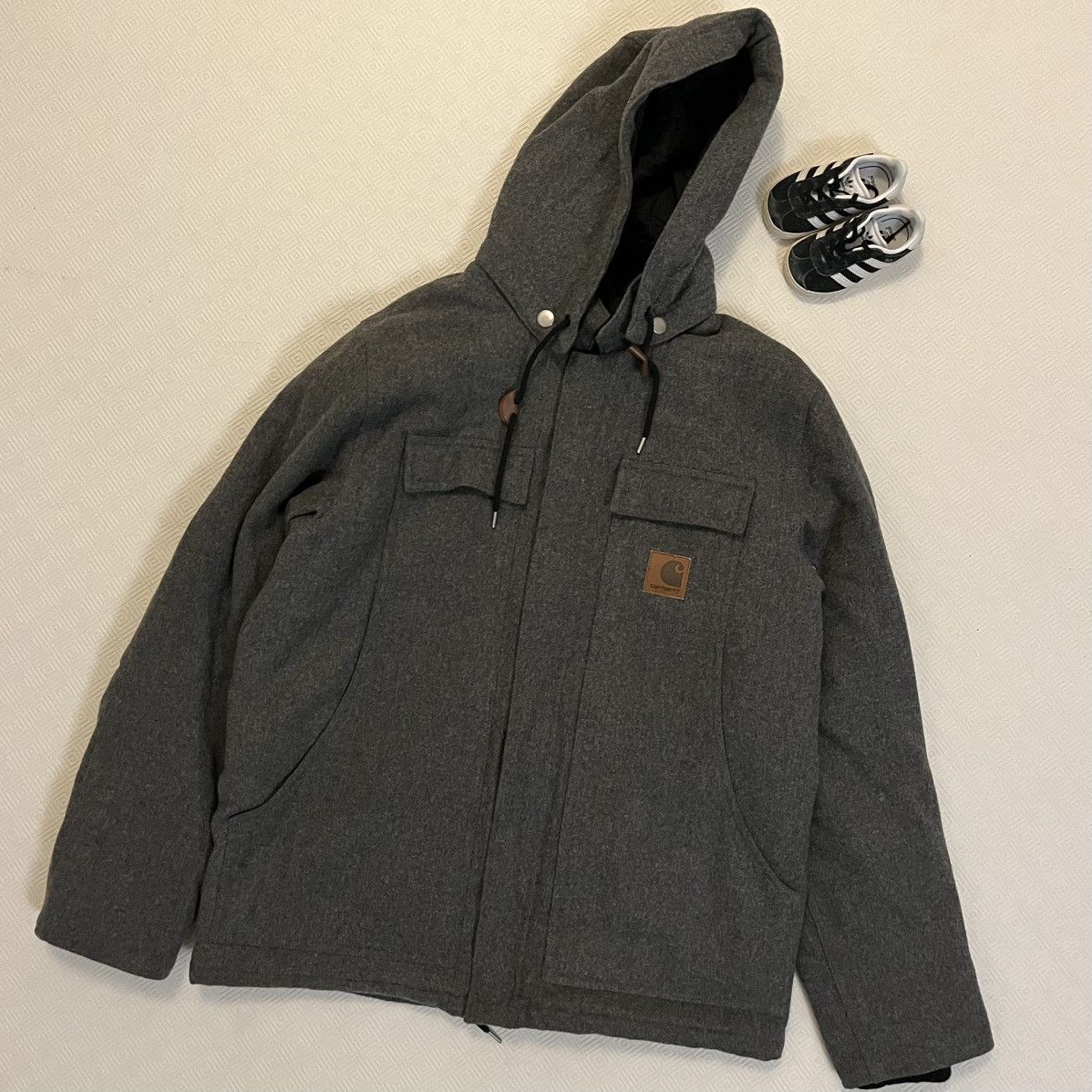 Carhartt Carhartt WIP Arctic Coat Wool – Grey (Size L) Size US L / EU 52-54 / 3 - 1 Thumbnail