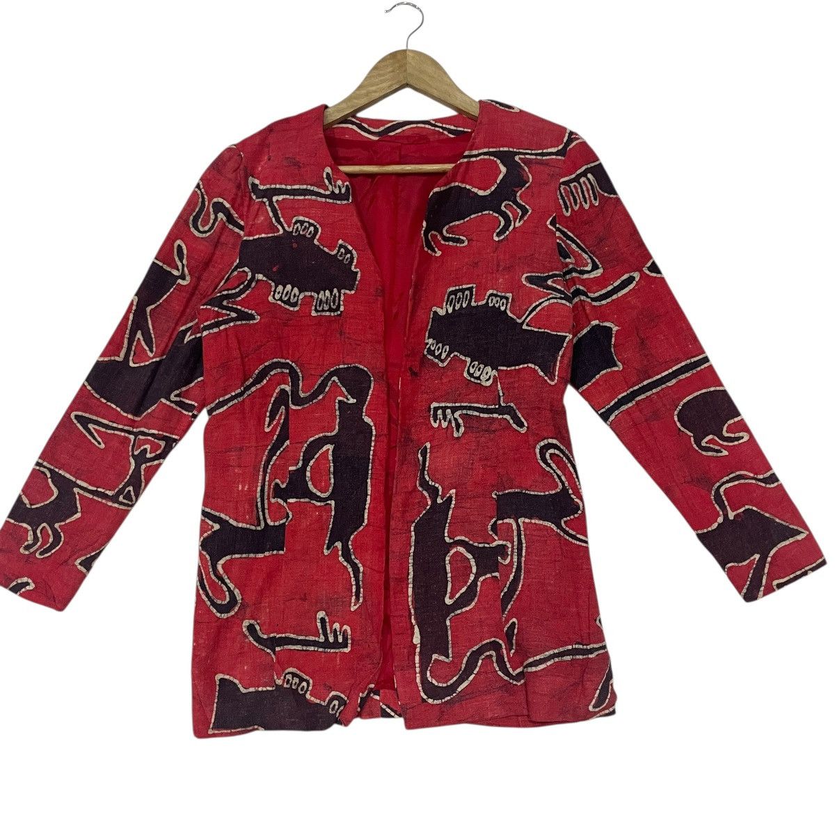Japanese Brand Vintage Unknown Art Fullprint Coat Jacket Size M / US 6-8 / IT 42-44 - 1 Thumbnail
