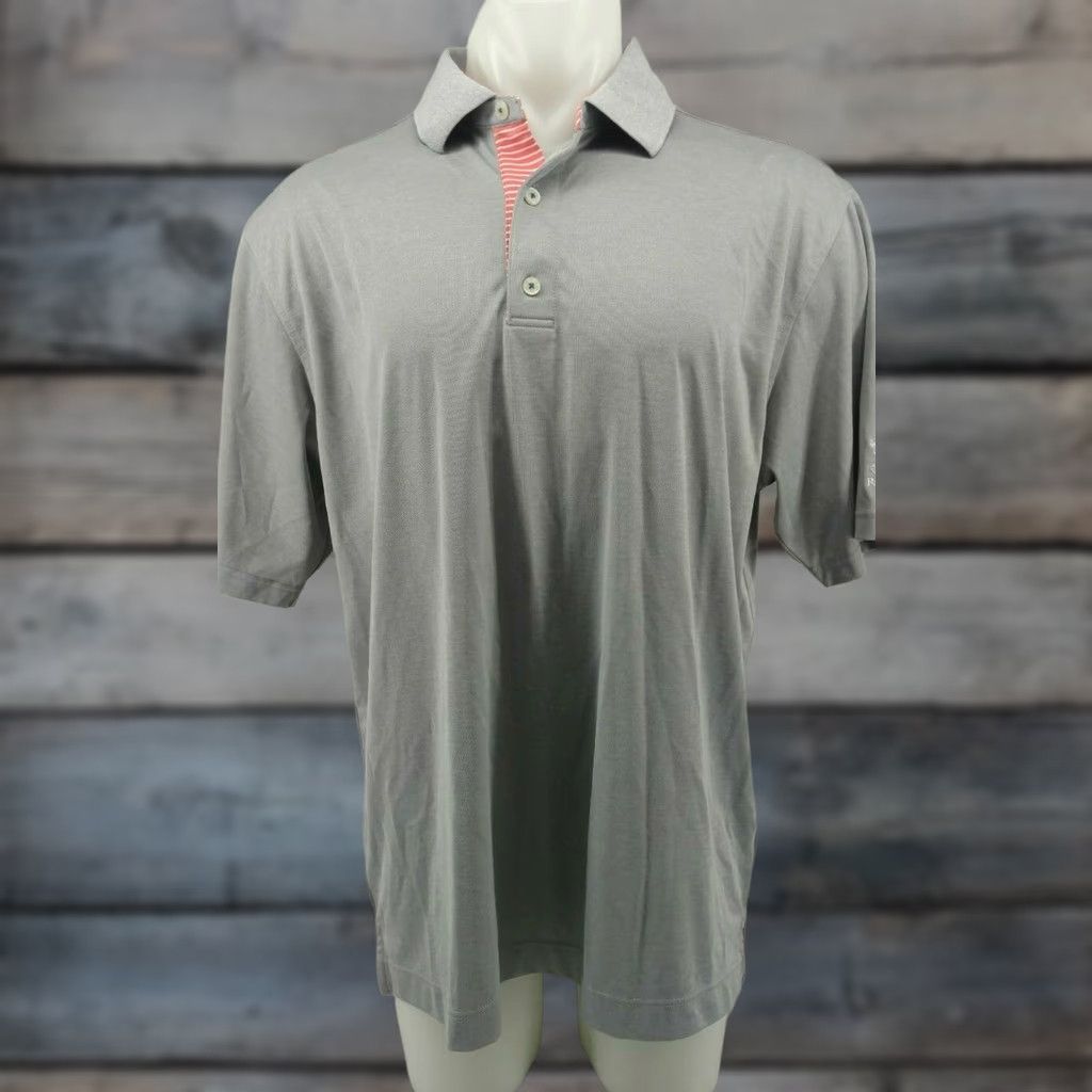 Footjoy Footjoy Mens XL Gray Richland Golf Polo Shirt Size US XL / EU 56 / 4 - 1 Thumbnail