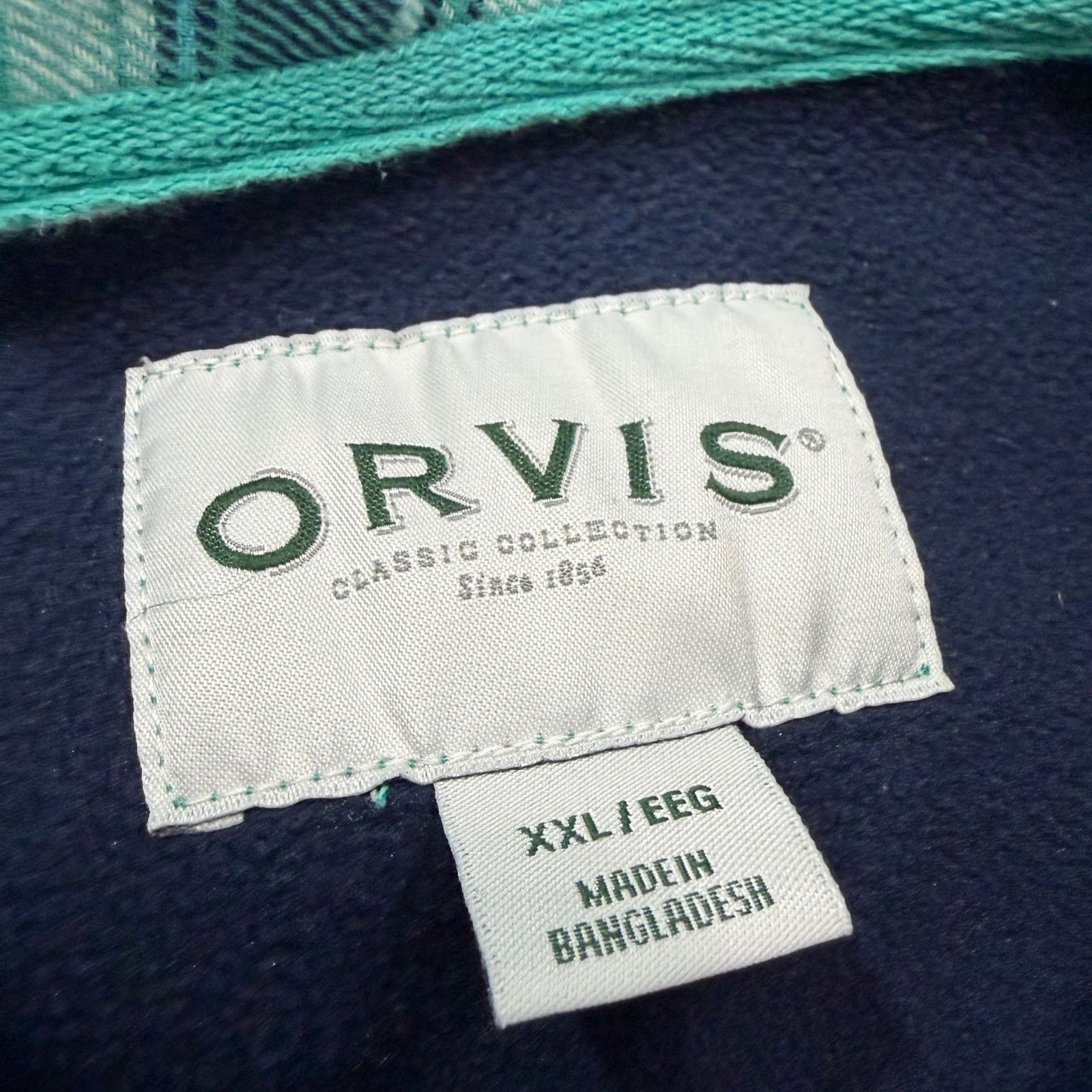 Orvis Orvis Fleeced Lined Flannel Pinnacle Shirt Jacket 2XL Size XXL / US 16-18 / IT 52-54 - 4 Thumbnail
