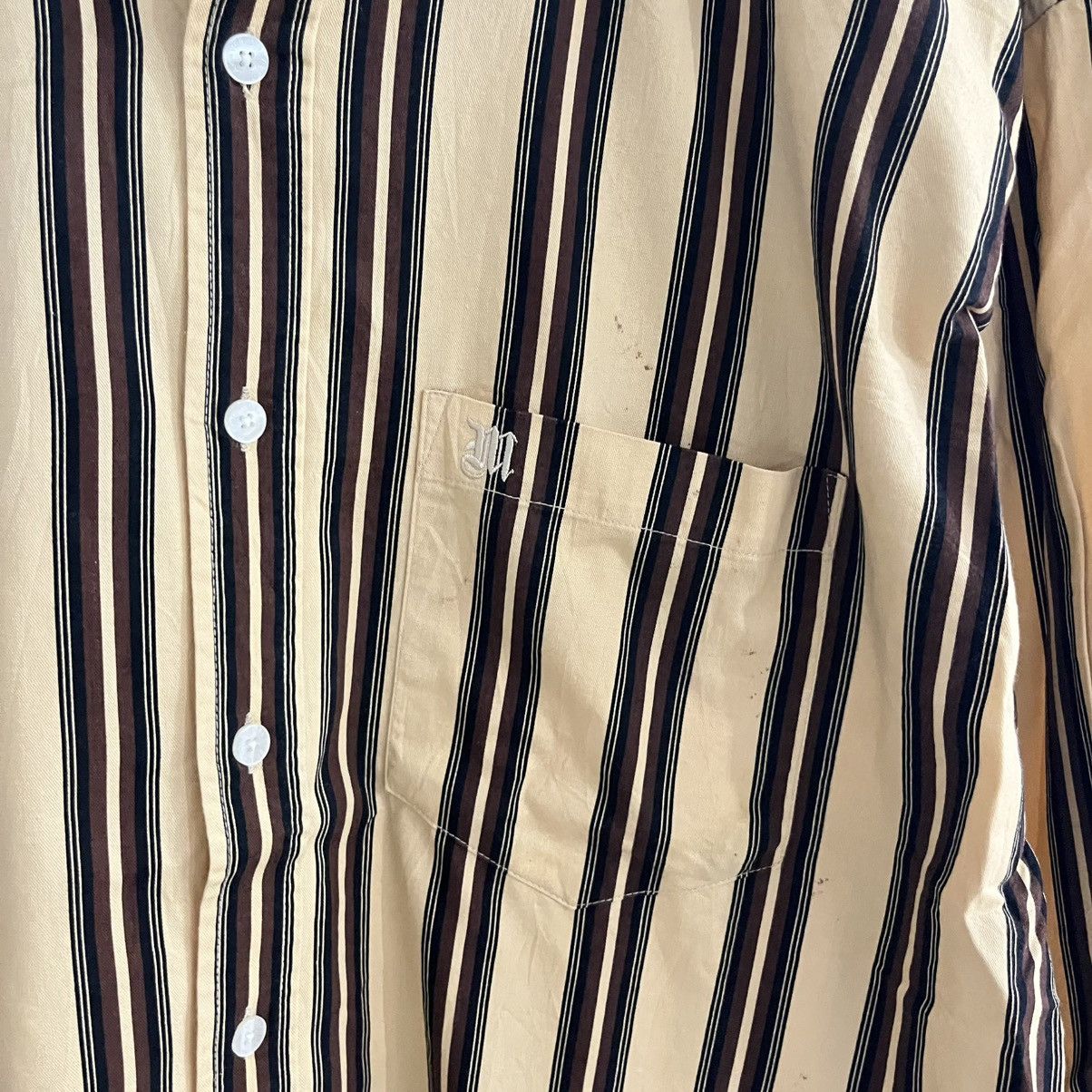 Japanese Brand Makayeli - LS Striped Button Up Shirt Size US XL / EU 56 / 4 - 6 Thumbnail