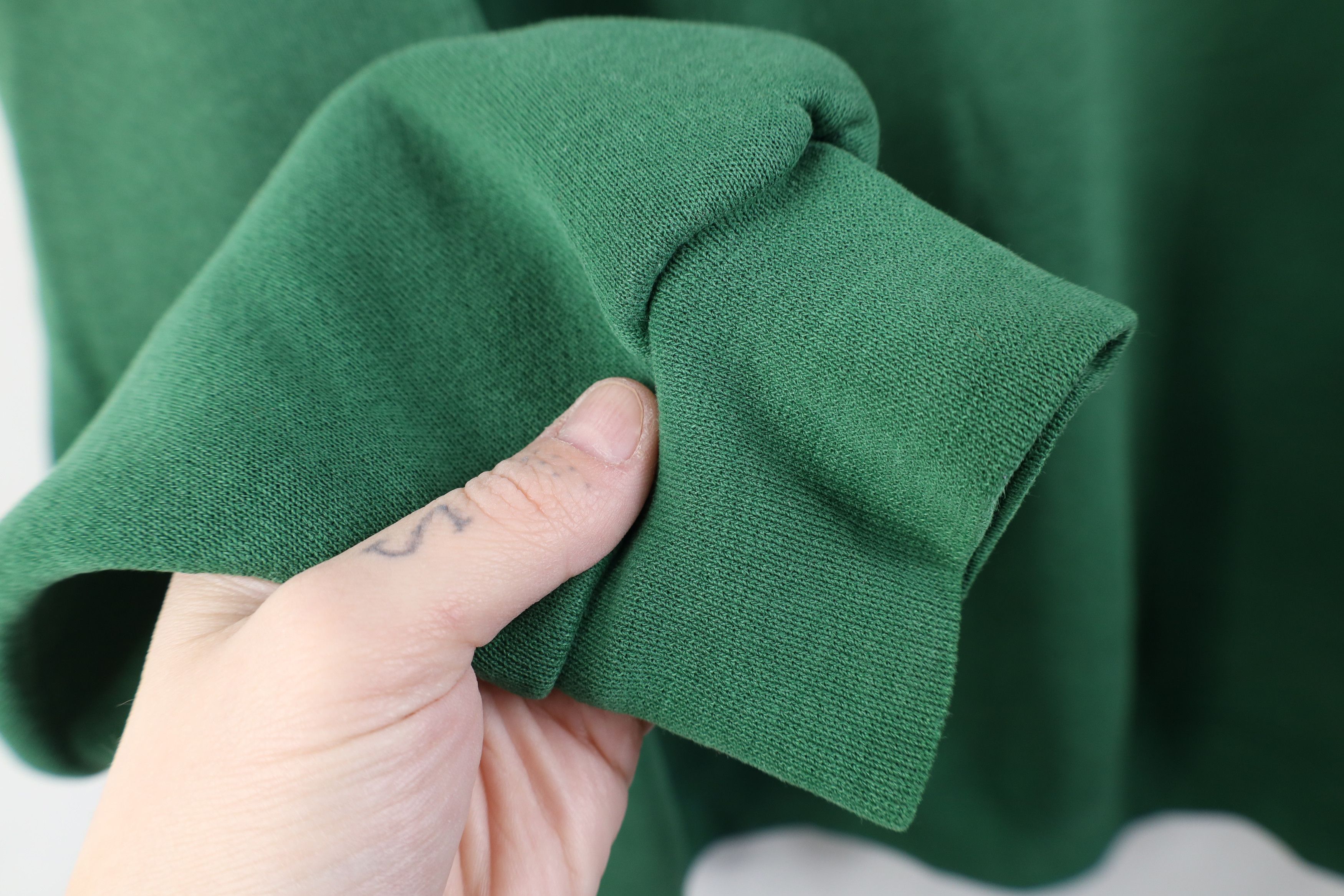 Vintage Vintage 90s Streetwear Blank Crewneck Sweatshirt Green Size US L / EU 52-54 / 3 - 9 Thumbnail