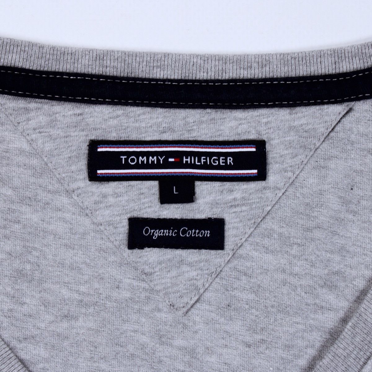 Tommy Hilfiger TOMMY HILFIGER Organic Cotton V-neck Long Sleeve T-Shirt Size US L / EU 52-54 / 3 - 9 Thumbnail