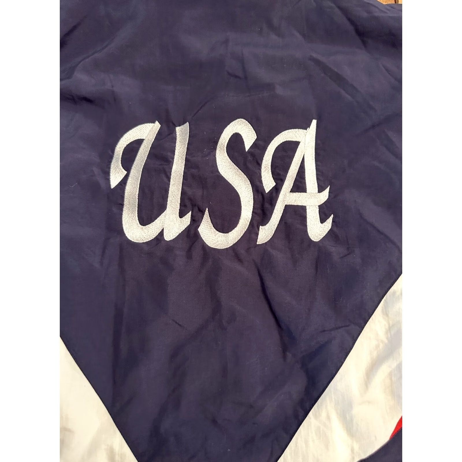 Vintage VINTAGE 2005 Team USA Roller Figure Worlds Warm Up Jacket M Blue Red White Nike? Size US M / EU 48-50 / 2 - 7 Thumbnail