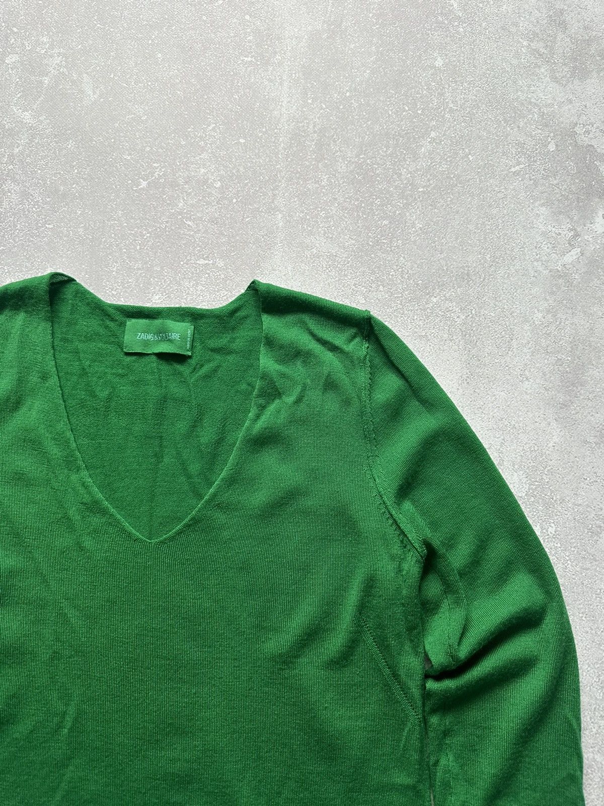 Vintage × Zadig & Voltaire Zadig&Voltaire long sleeve one size green vintage Size ONE SIZE - 5 Thumbnail