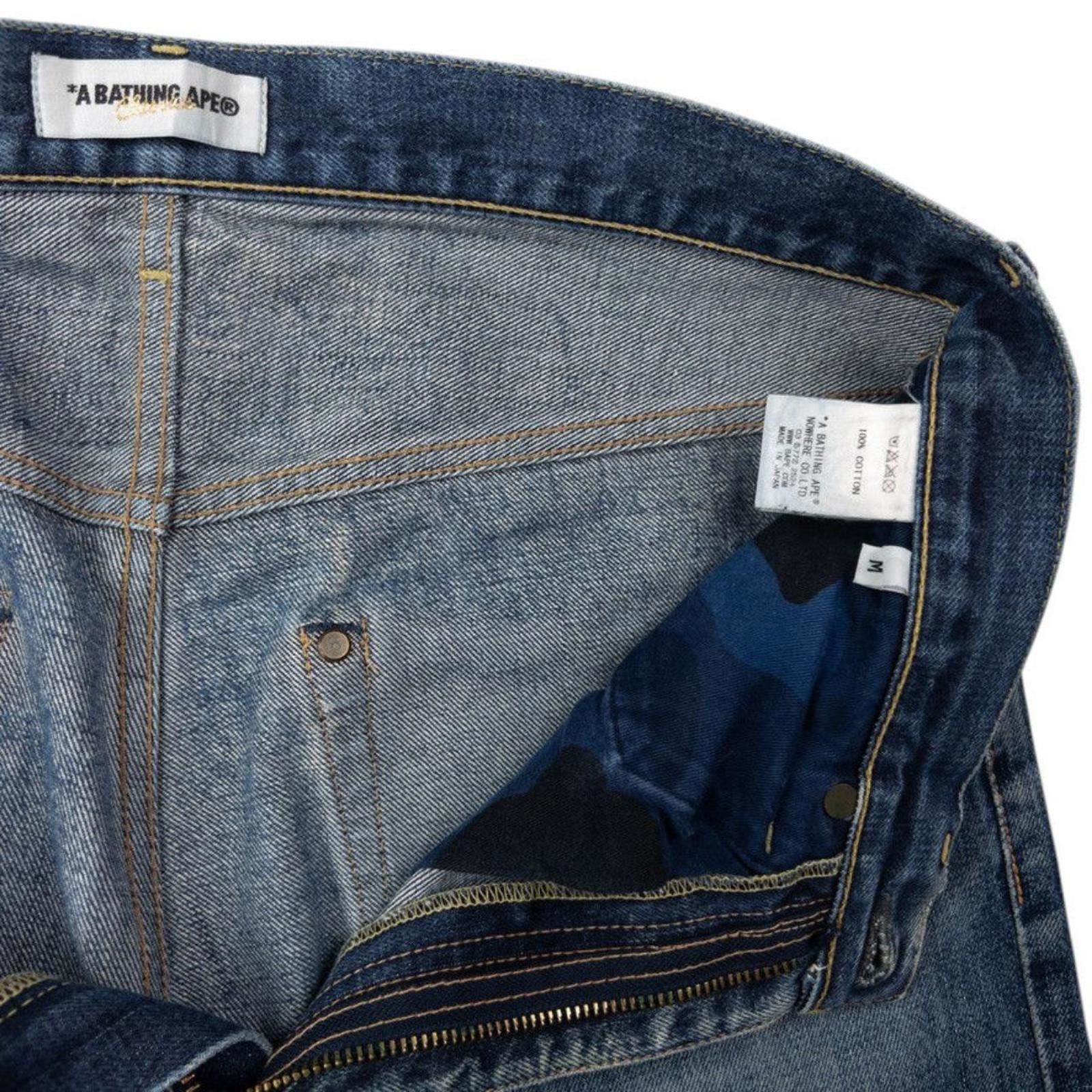 Bape Vintage Bape Embroidered Denim Jeans Size M Size US 32 / EU 48 - 5 Thumbnail