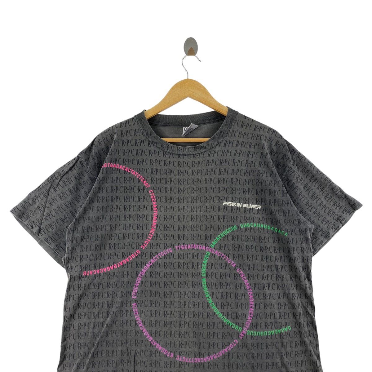 Vintage Vintage 90s PERKIN ELMER Overprint Design Grey Size US L / EU 52-54 / 3 - 2 Thumbnail