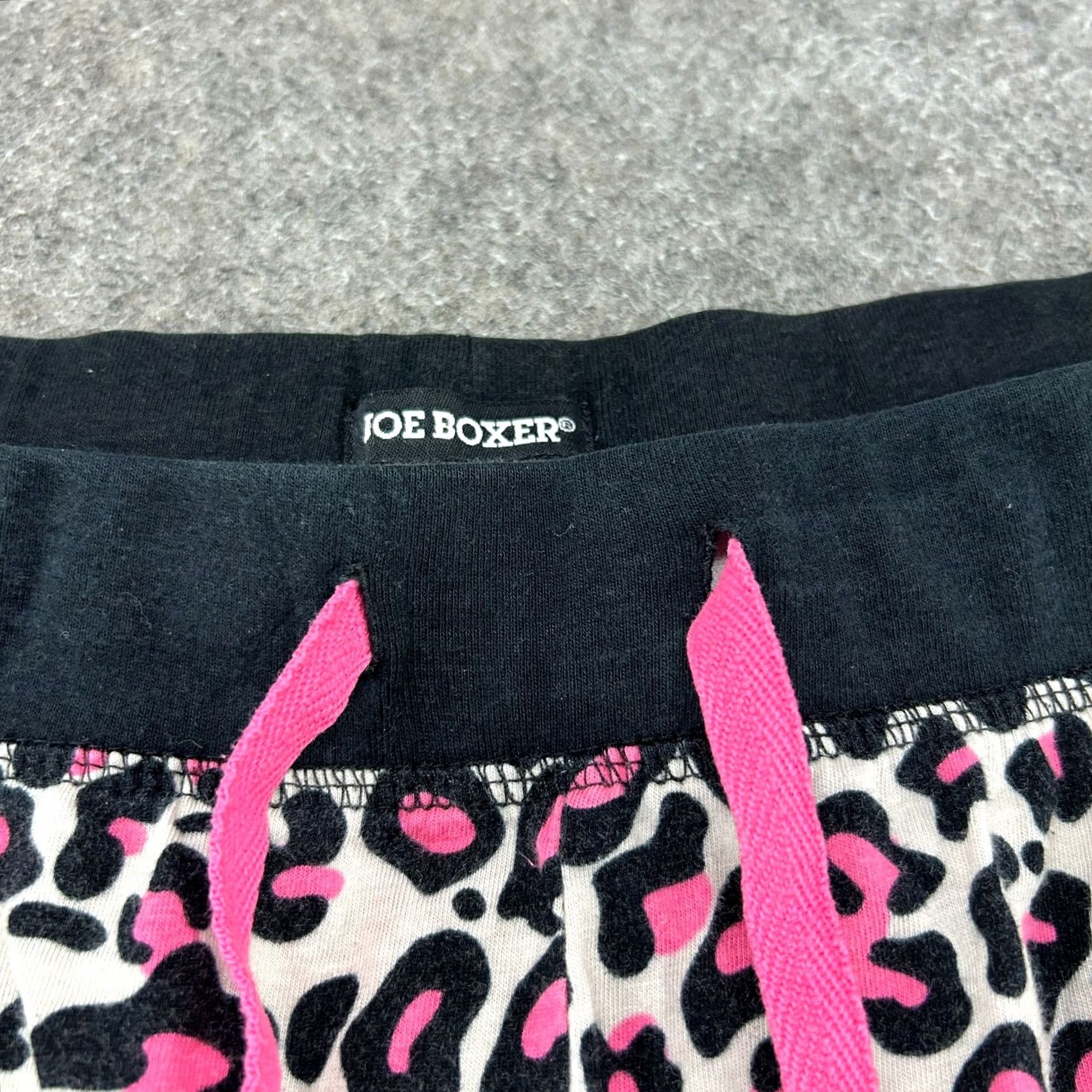 Joe Boxer VINTAGE Joe Boxer Sweatpants Women XL Pink Cream Leopard Animal Print Baggy 90s Cowboys Southwestern USA Stretch Pockets Size 24" / US 00 / IT 34 - 3 Thumbnail