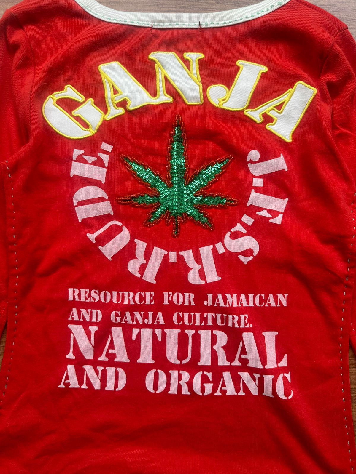 If Six Was Nine Vintage jfsr ganja weed long sleeve y2k punk dark decora Size M / US 6-8 / IT 42-44 - 3 Thumbnail