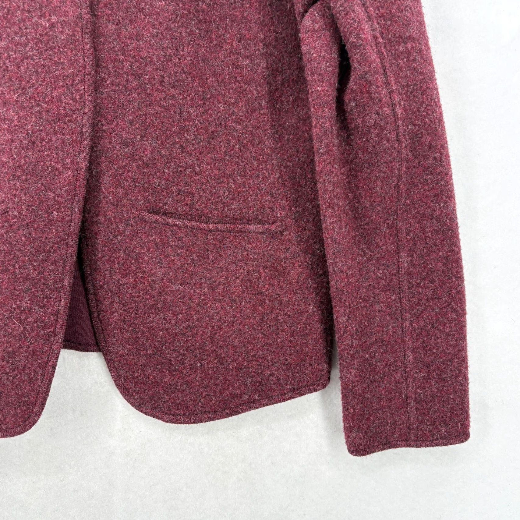 Eileen Fisher Eileen Fisher Cardigan Sweater Womens Medium Red V-Neck Knit Wool Blend Cotton Knitwear with Pockets Button Size M / US 6-8 / IT 42-44 - 3 Thumbnail