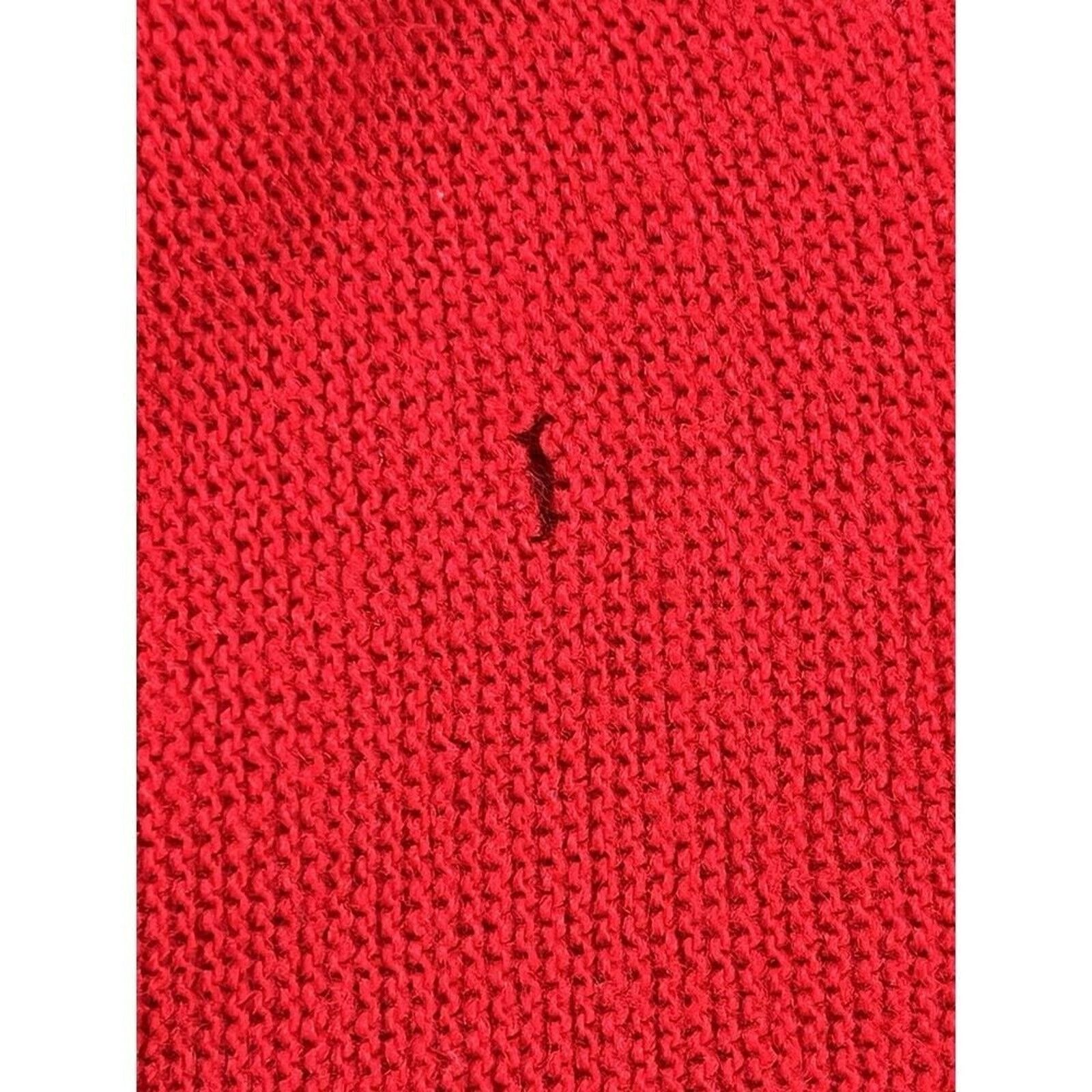 Izod Vintage Izod Grandpa Knit Red Cardigan Sweater Mens L Size US L / EU 52-54 / 3 - 3 Thumbnail