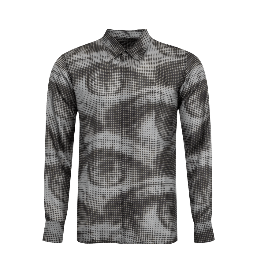 o1h1sh11224 Printed Shirt in Anthracite
