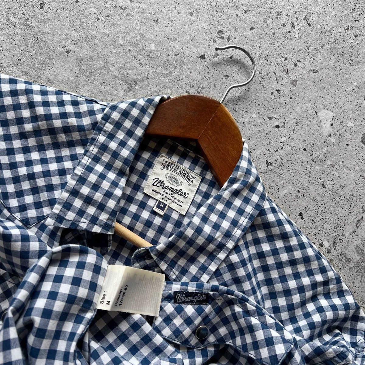 Designer × Wrangler Wrangler Mens Authentic Checked Long Sleeve Snap Shirt Size US M / EU 48-50 / 2 - 6 Thumbnail