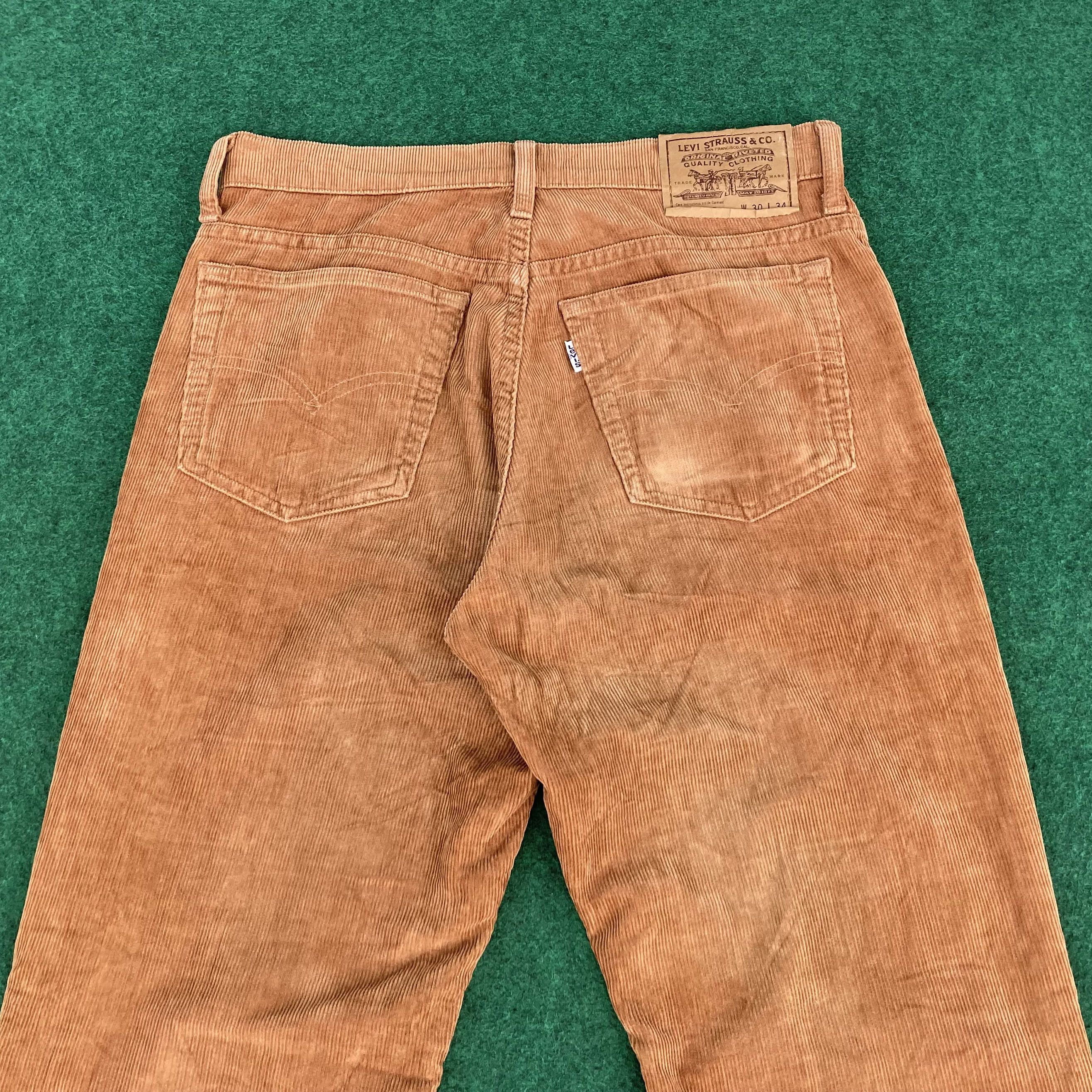 Designer × Levi's × Vintage Vtg Levis 517 Corduroy Sz 29 Bootcut Flared Faded Jeans Size US 29 - 10 Thumbnail