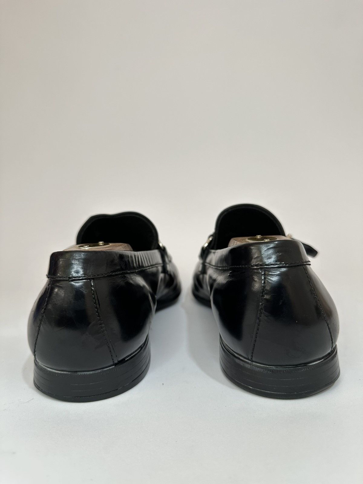 Prada Vintage Prada Logo Buckle Black Leather Loafers. Size US 10 / EU 43 - 5 Thumbnail