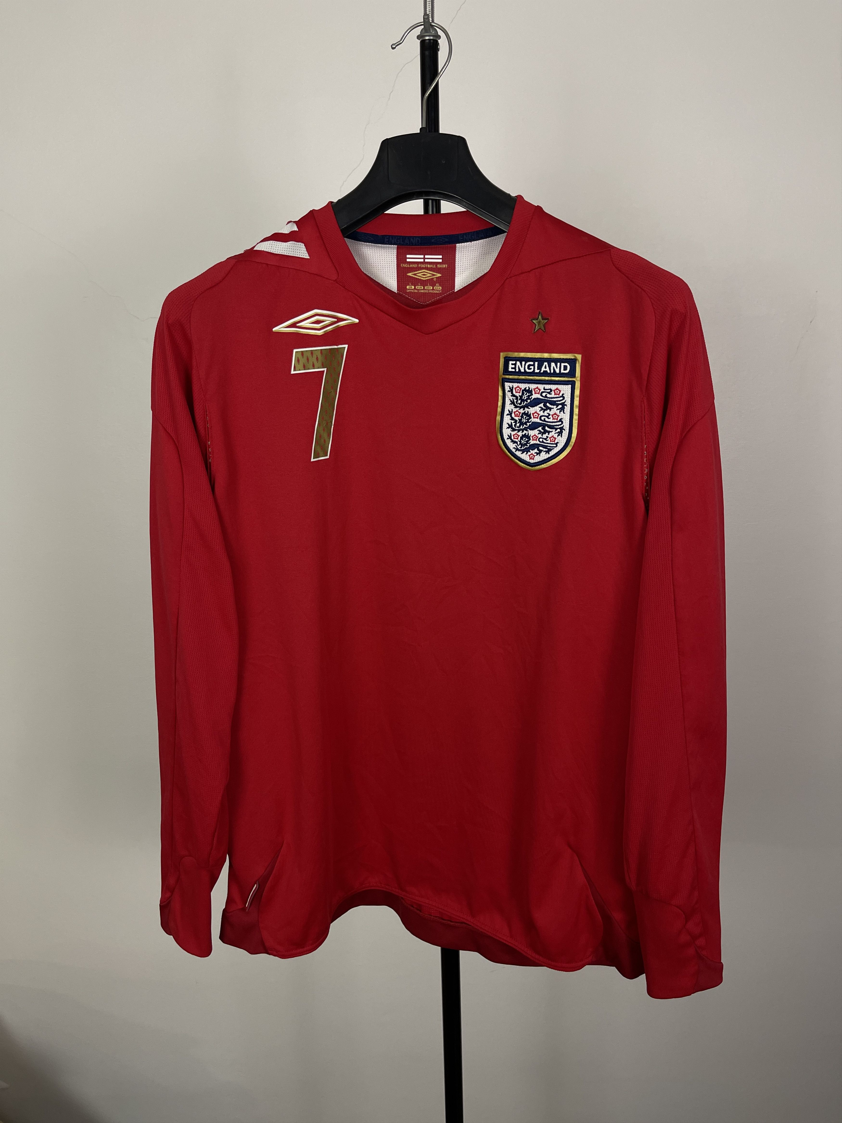 Umbro Umbro 06/07 David Beckham England World Cup Jersey Kit L XL Size US L / EU 52-54 / 3 - 2 Thumbnail