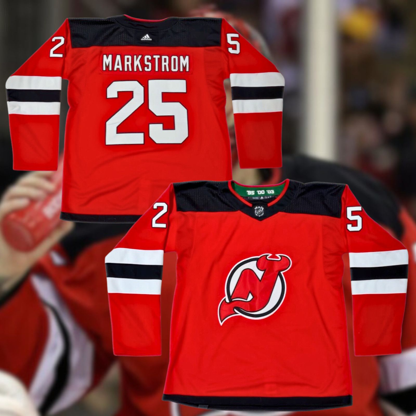 Adidas New Jersey Devils Jacob Markstrom Adidas Jersey Sz 60 3XL Size US XXL / EU 58 / 5 - 1 Thumbnail