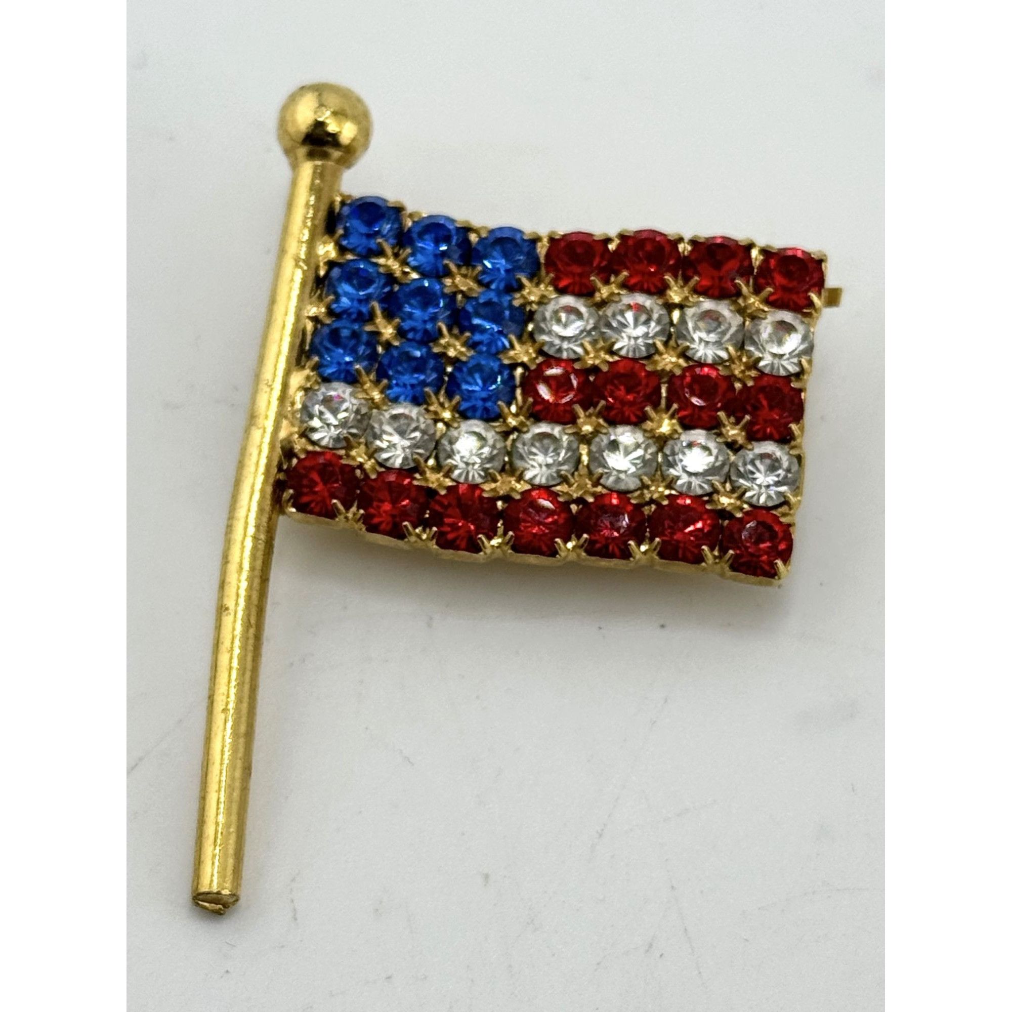 Vintage Vintage USA American Flag Pin Brooch Size ONE SIZE - 1 Thumbnail