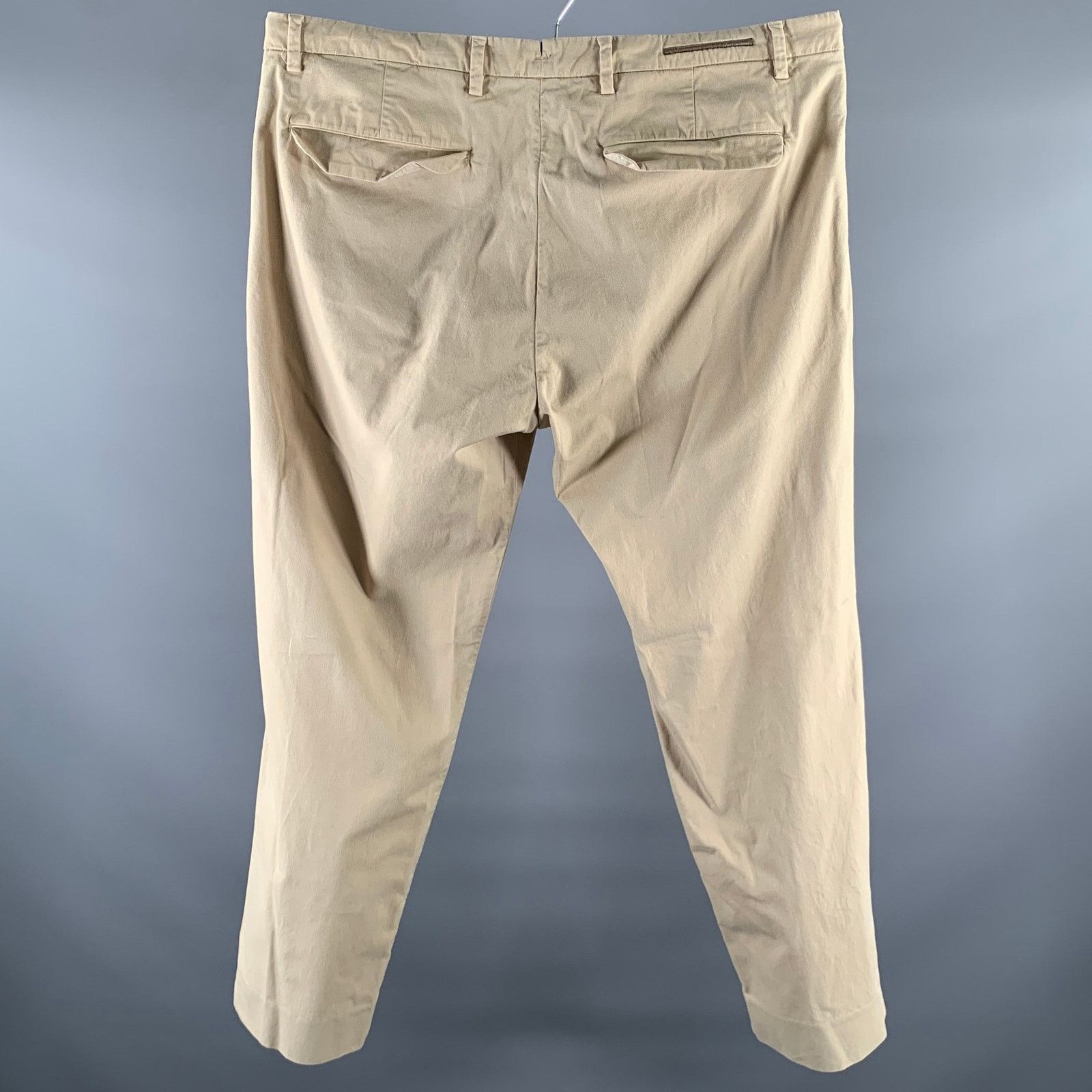 Trussardi TRUSSARDI Size 38 Khaki Straight Casual Pants Size US 38 / EU 54 - 2 Thumbnail