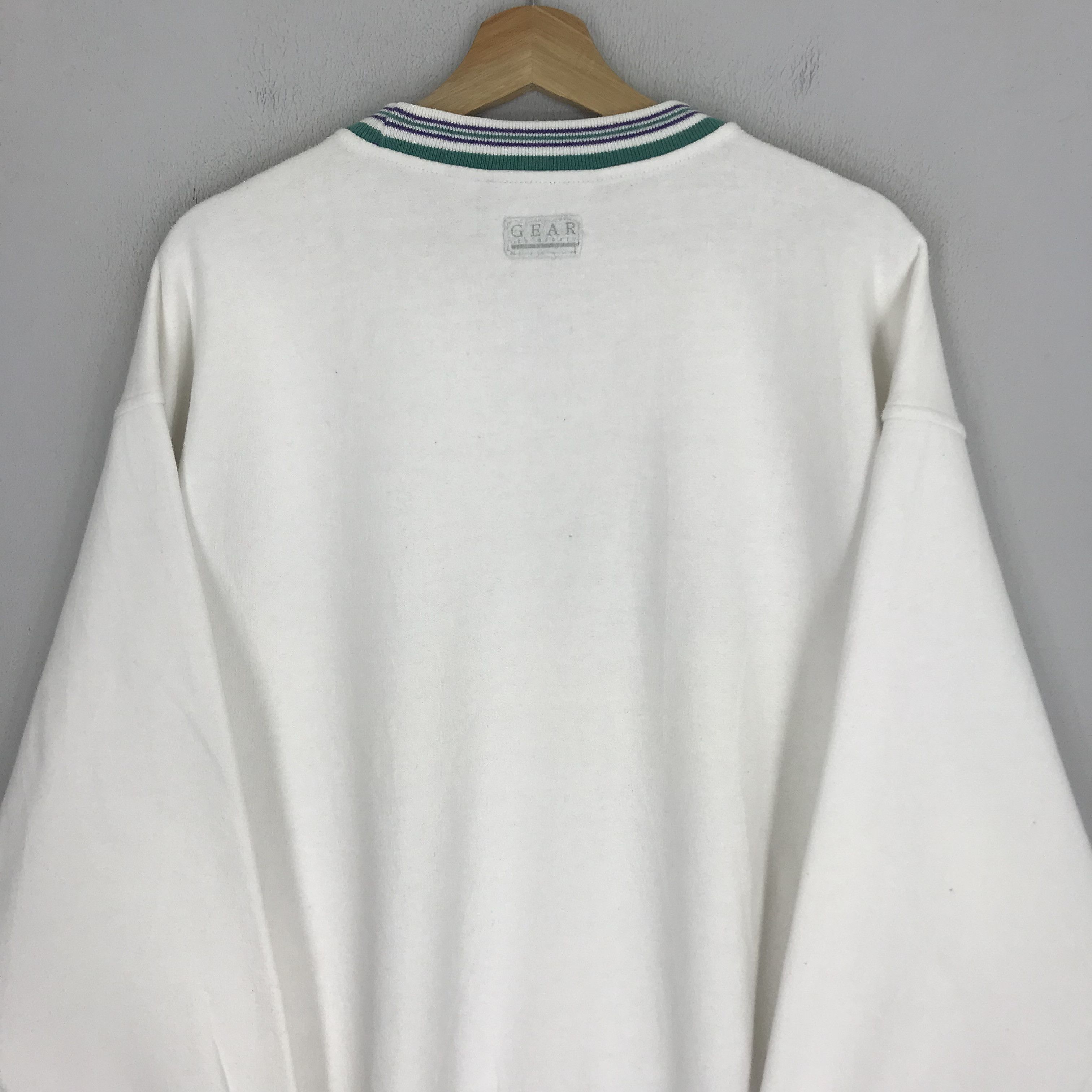 Gear for Sports Vintage 90's Caribbean Adventure White Sweatshirt - 281 Size US L / EU 52-54 / 3 - 6 Thumbnail
