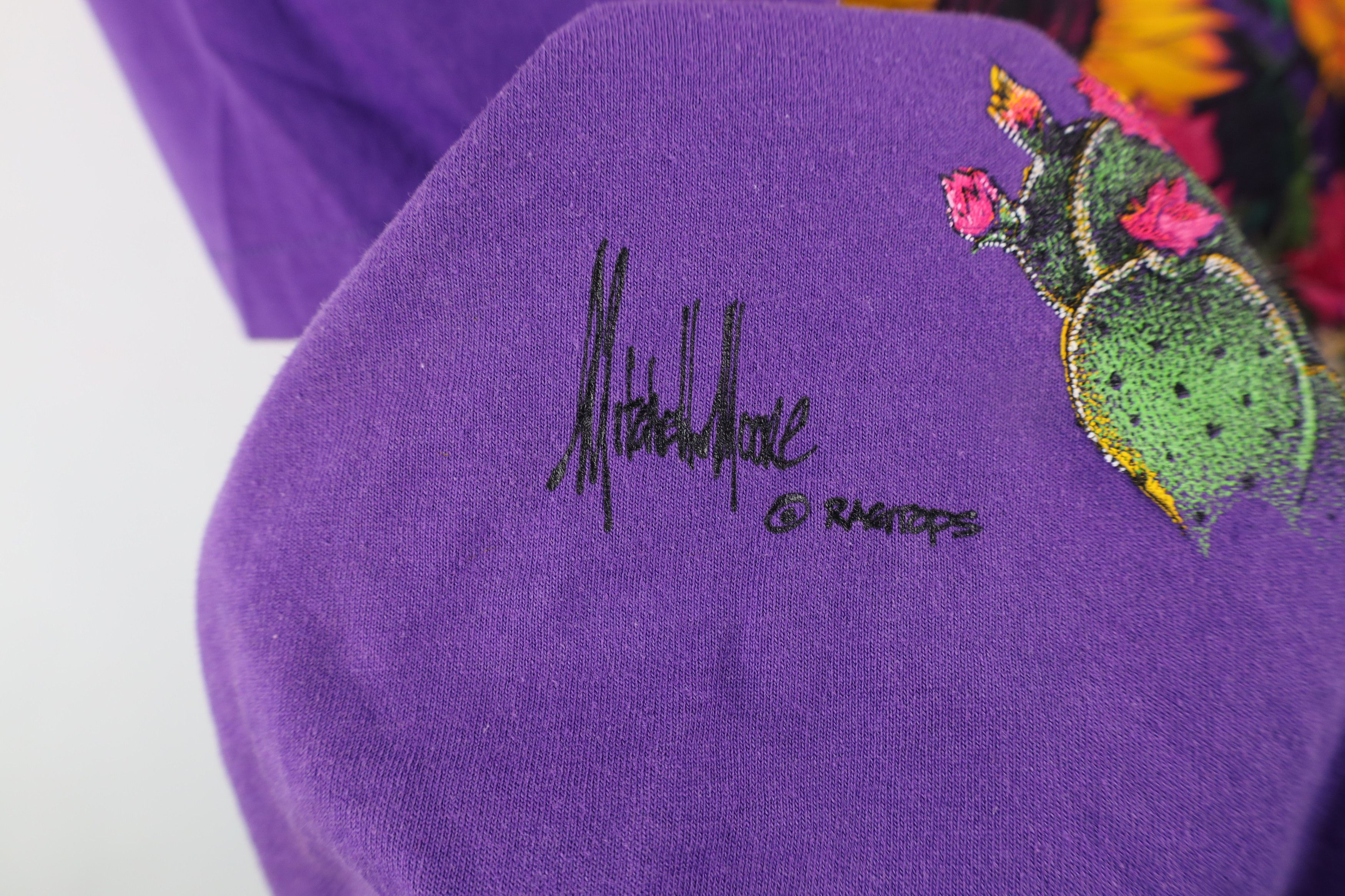 Vintage Vintage 90s Streetwear Nature Hummingbird Flower T-Shirt Size XL / US 12-14 / IT 48-50 - 5 Thumbnail