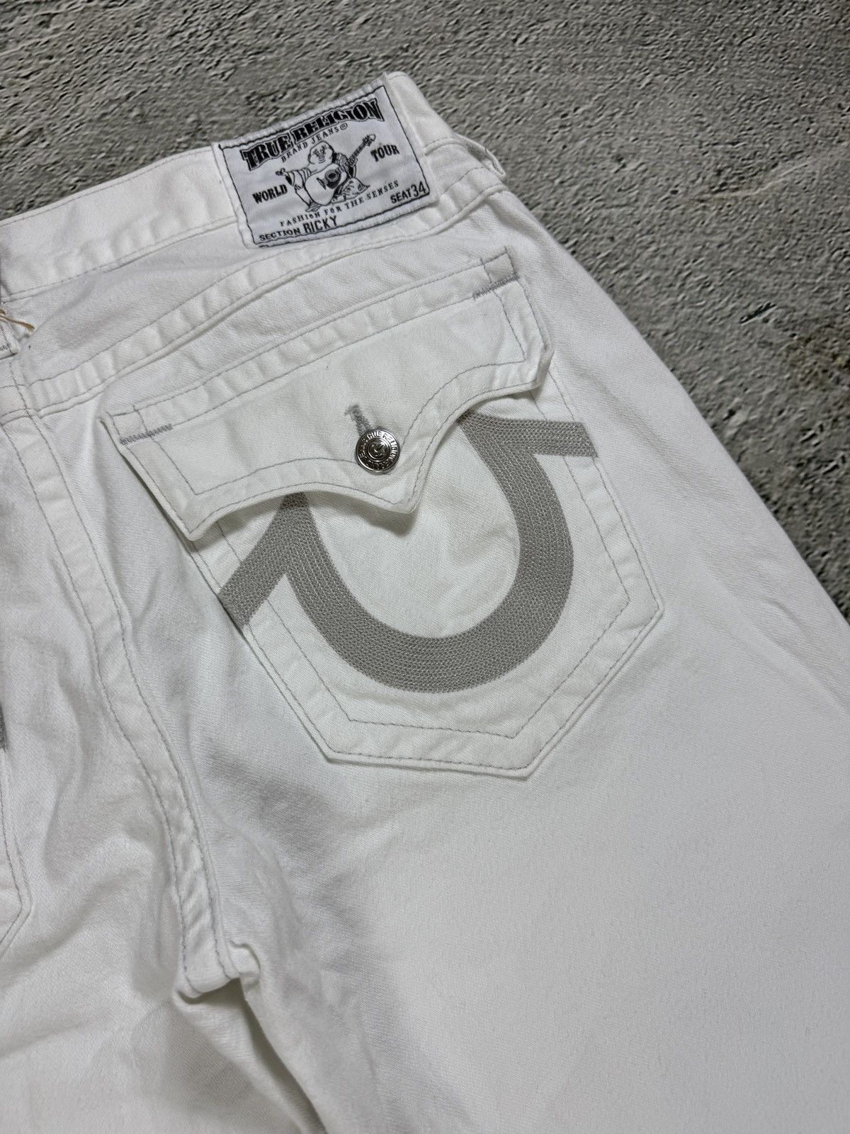 True Religion True Religion vintage white jeans Ricky Size US 36 / EU 52 - 6 Thumbnail