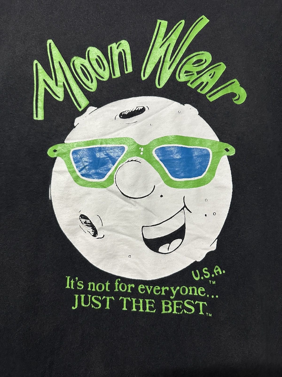 Vintage Vintage 90s Moon Wear Just The Best Sun Faded Tee Size US L / EU 52-54 / 3 - 2 Thumbnail