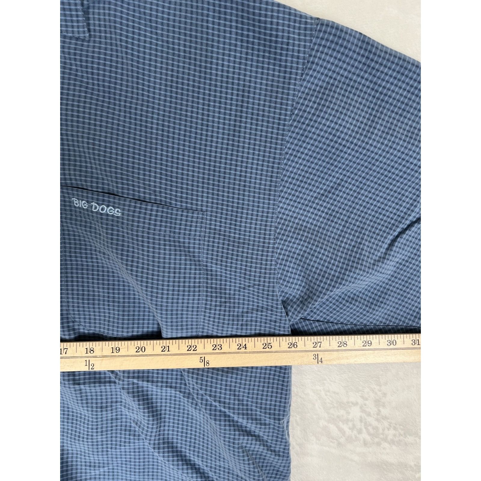 Big Dogs Vintage Big Dogs Short Sleeve Button Up Shirt Size 3XL Blue Size US XXL / EU 58 / 5 - 4 Thumbnail