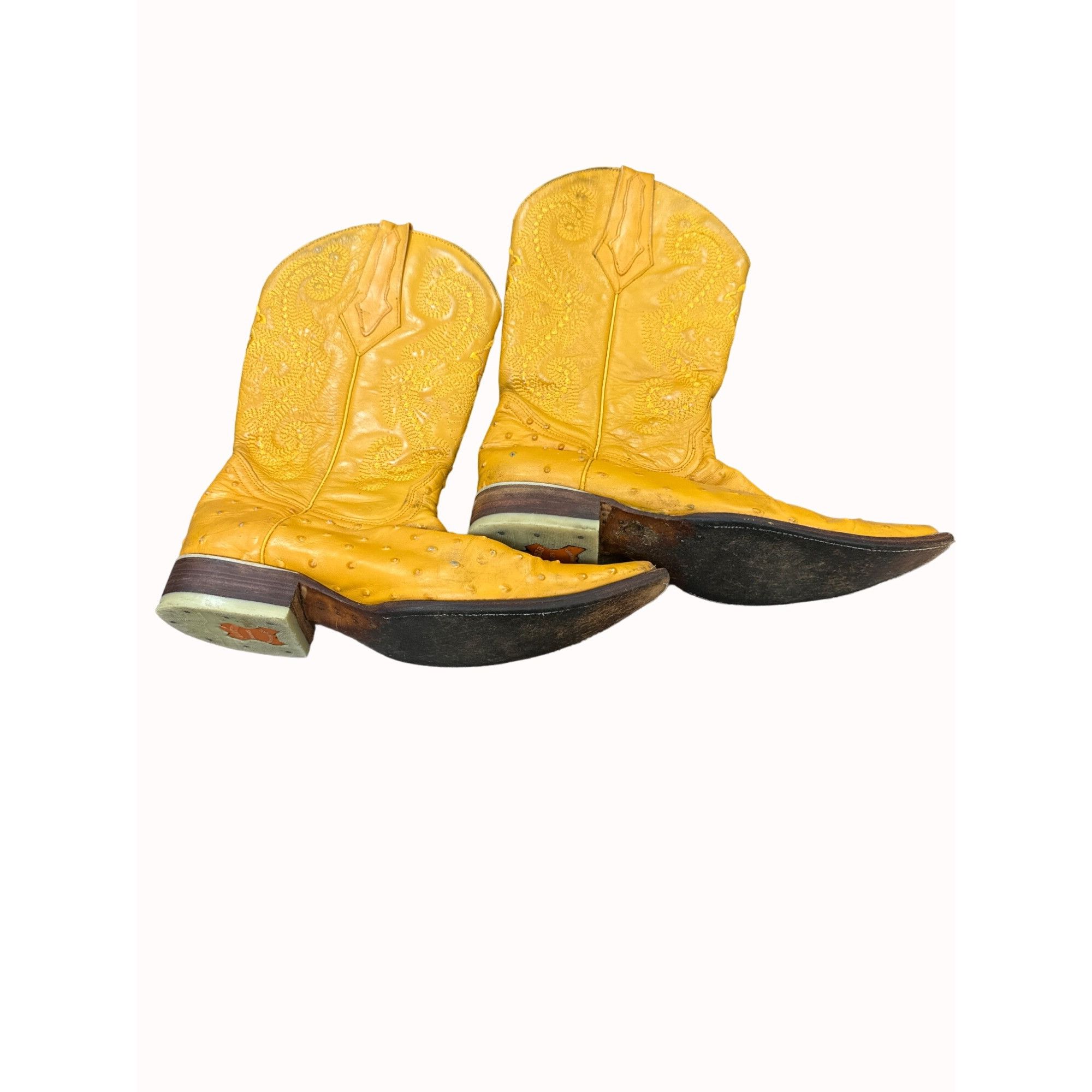 Other Potrero men’s leather orange western cowboy boots shoes size Size US 8 / EU 41 - 1 Thumbnail