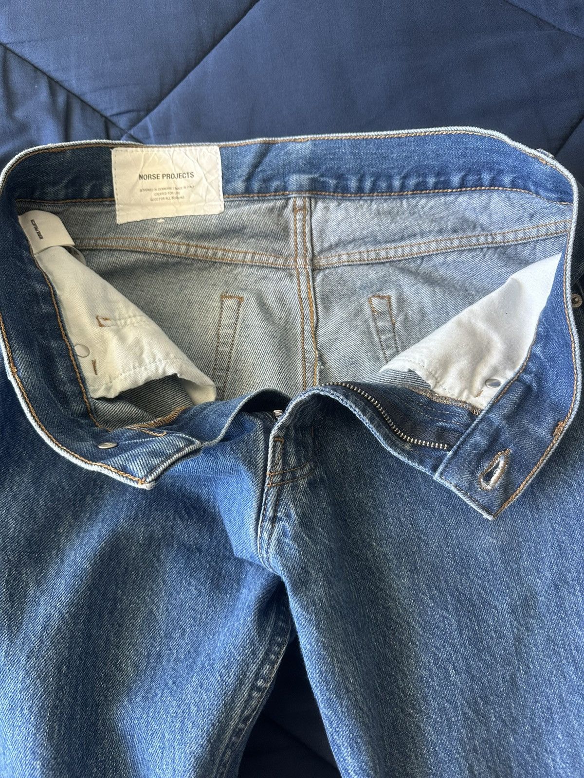 Norse Projects Norse Projects Dark Blue Jeans Size US 30 / EU 46 - 9 Thumbnail